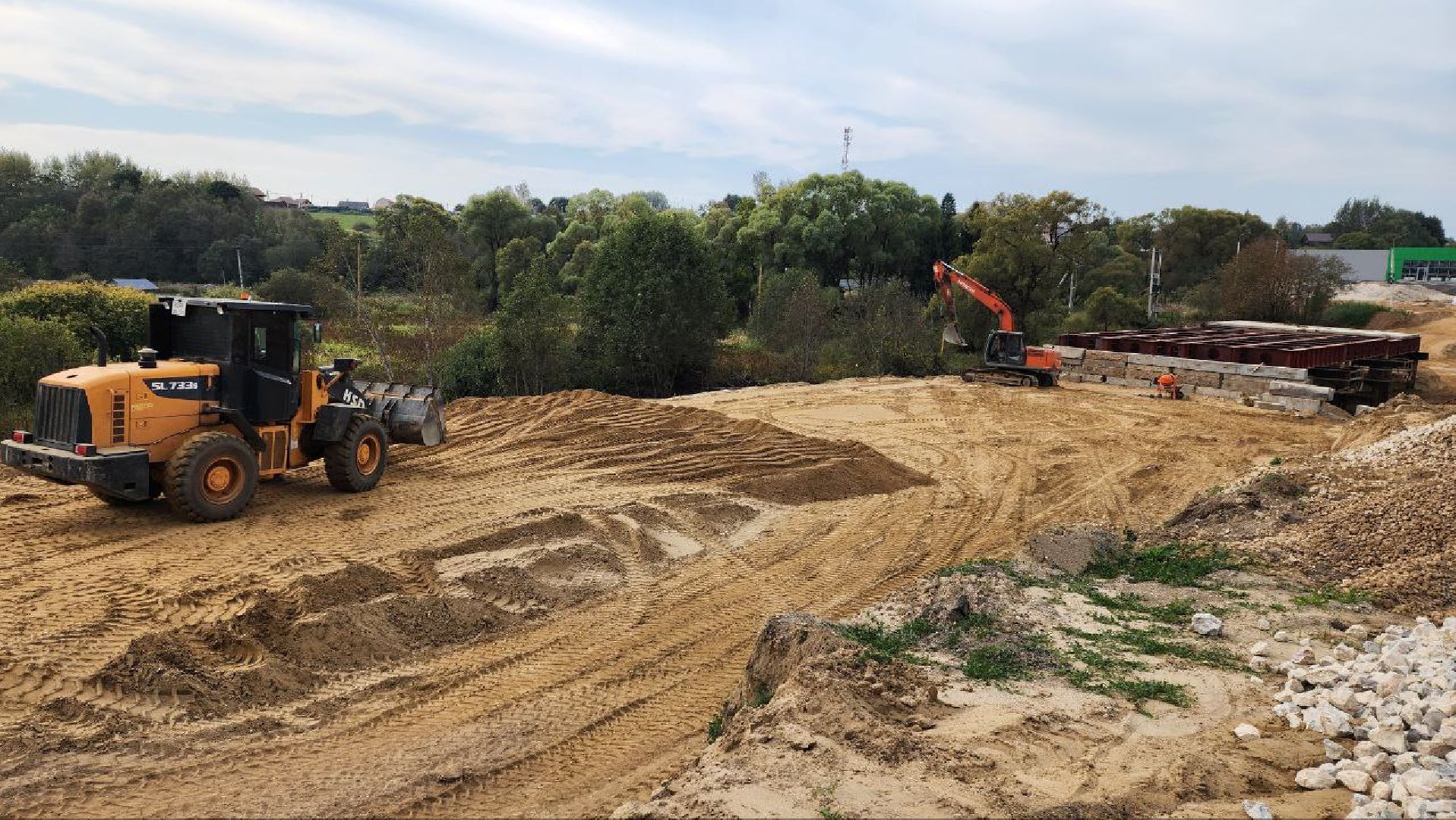 дороги, ремонт моста,