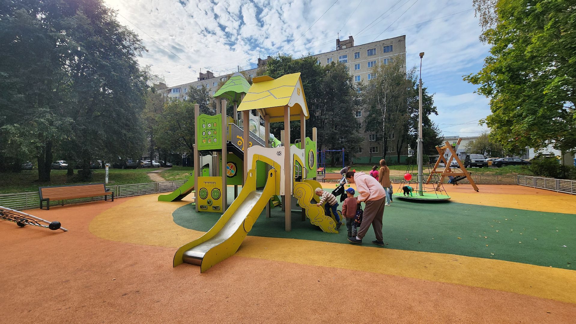 солнечногорск, благоустройство, детская площадка, дети, игровой комплекс,