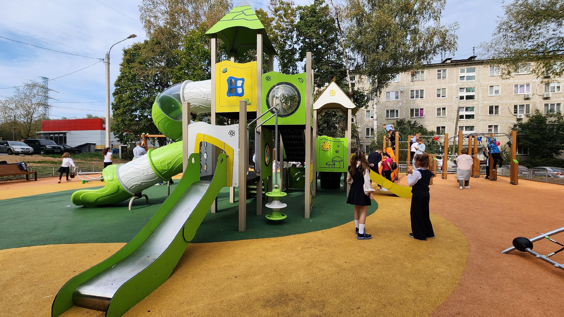 солнечногорск, благоустройство, детская площадка, дети, игровой комплекс,
