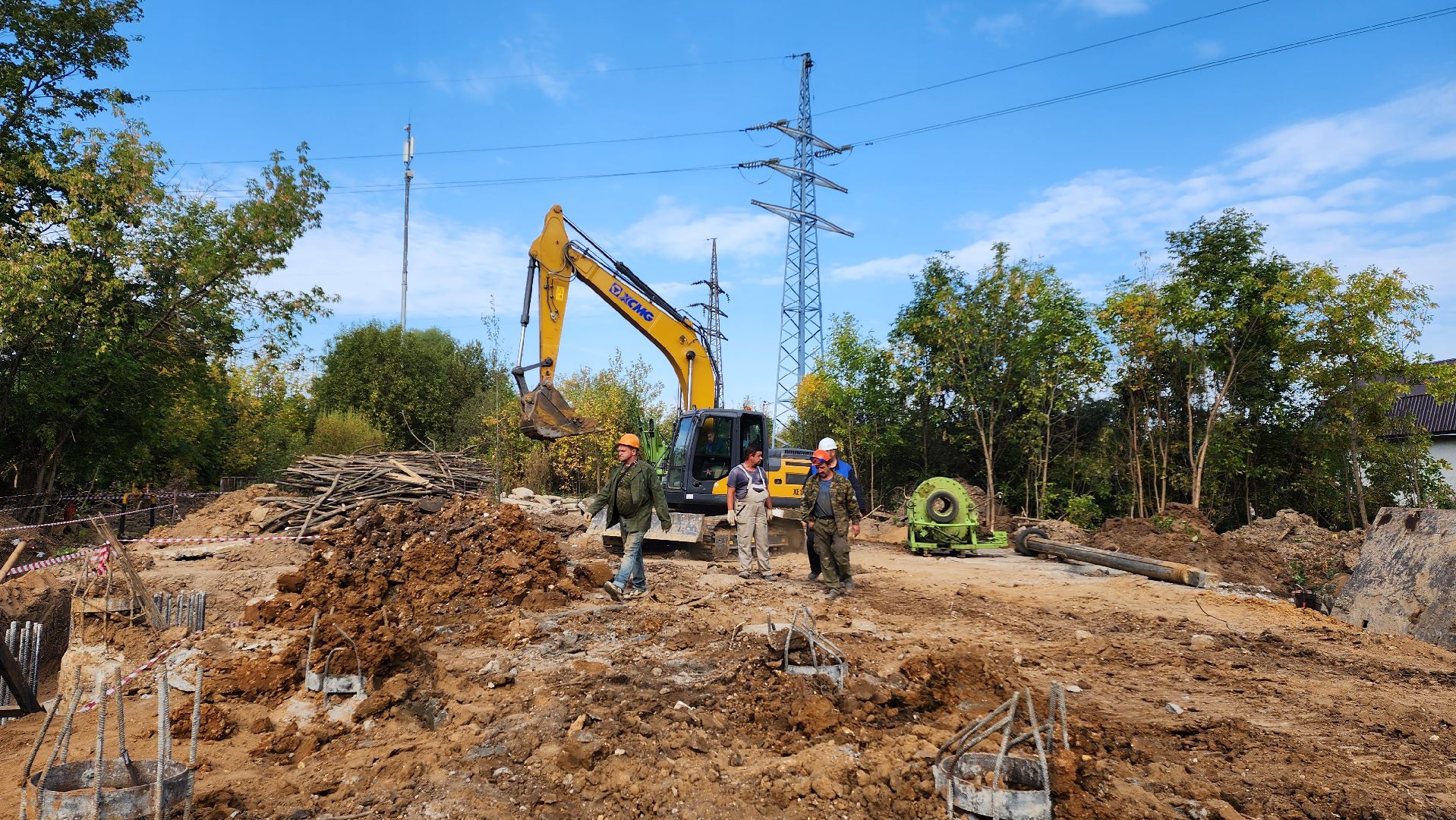 Переход через ЖД, Лобня, Строительство,