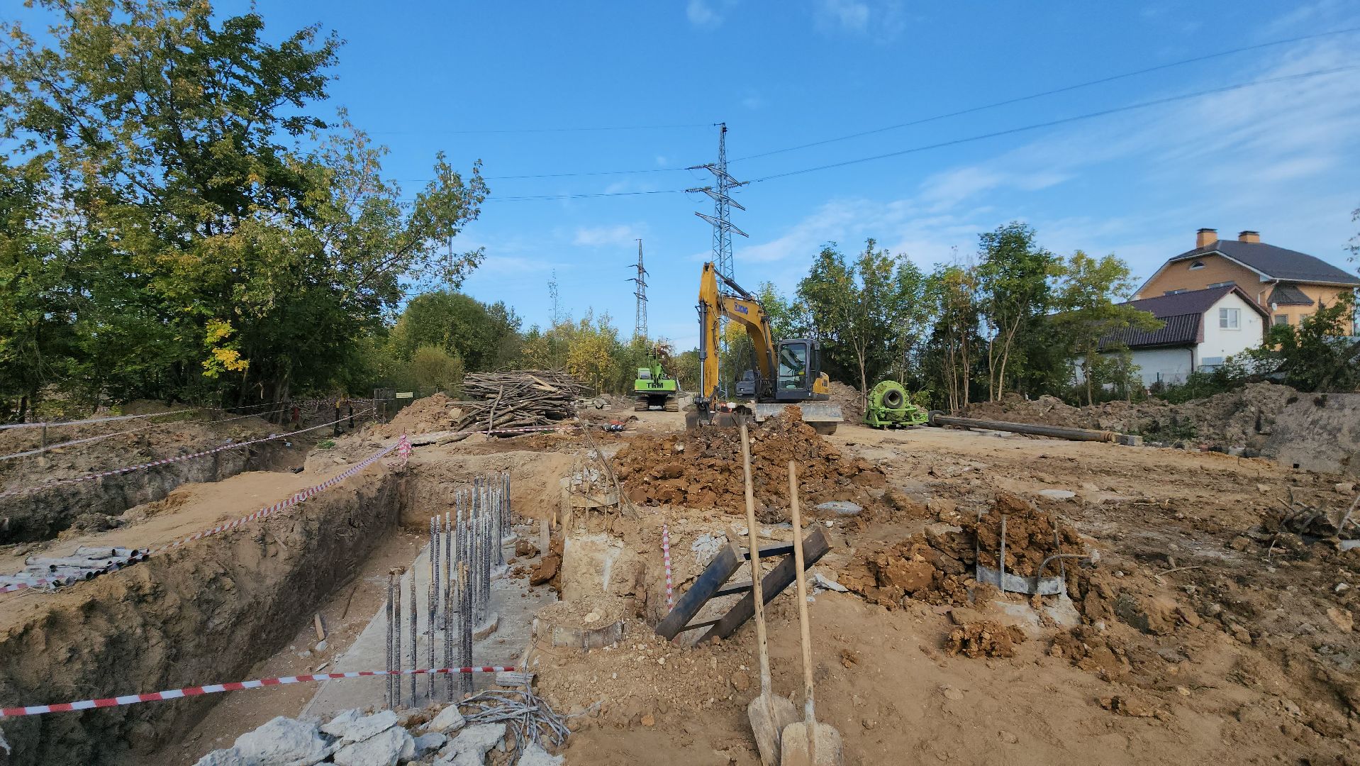 Переход через ЖД, Лобня, Строительство,