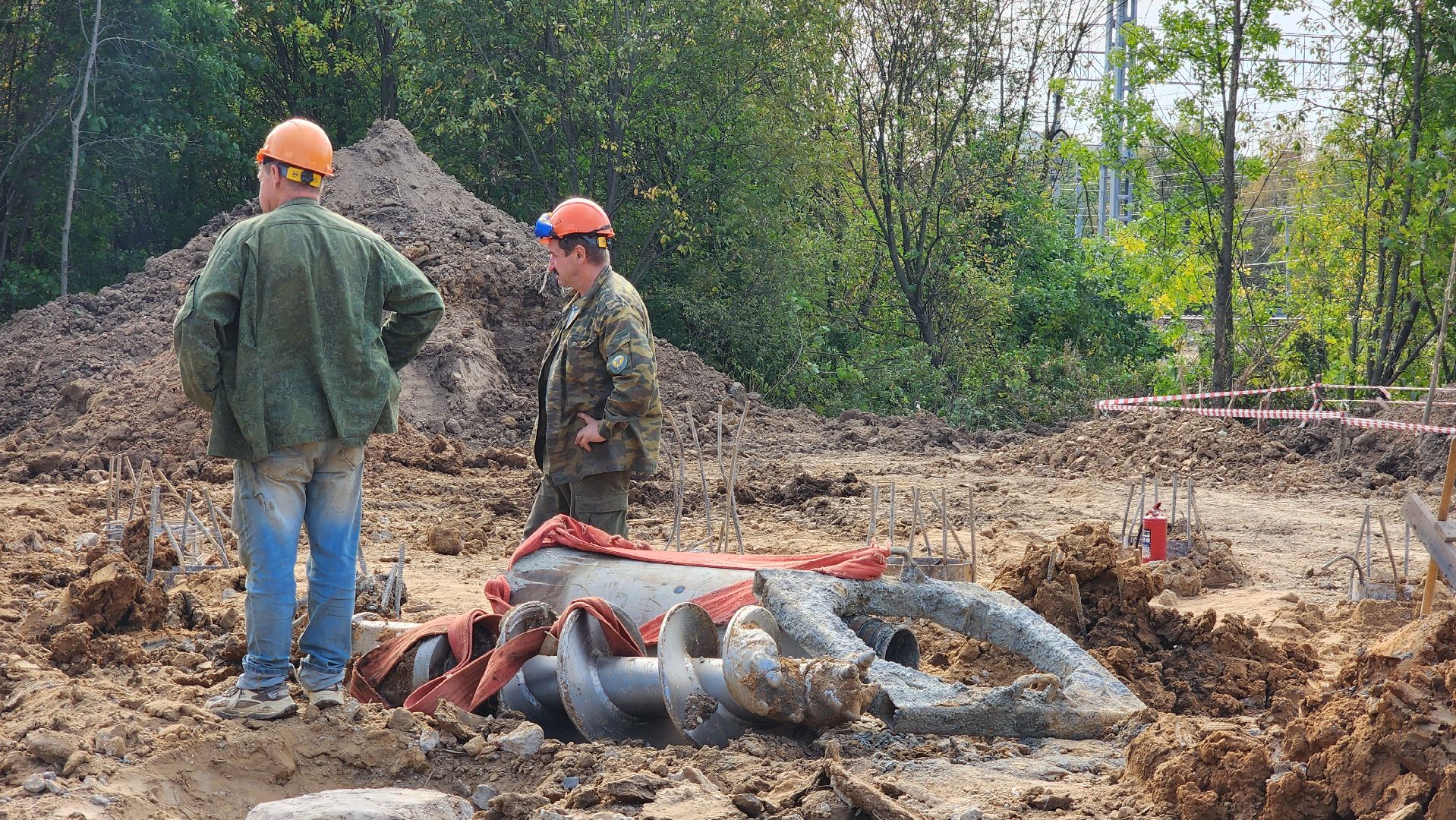 Переход через ЖД, Лобня, Строительство,