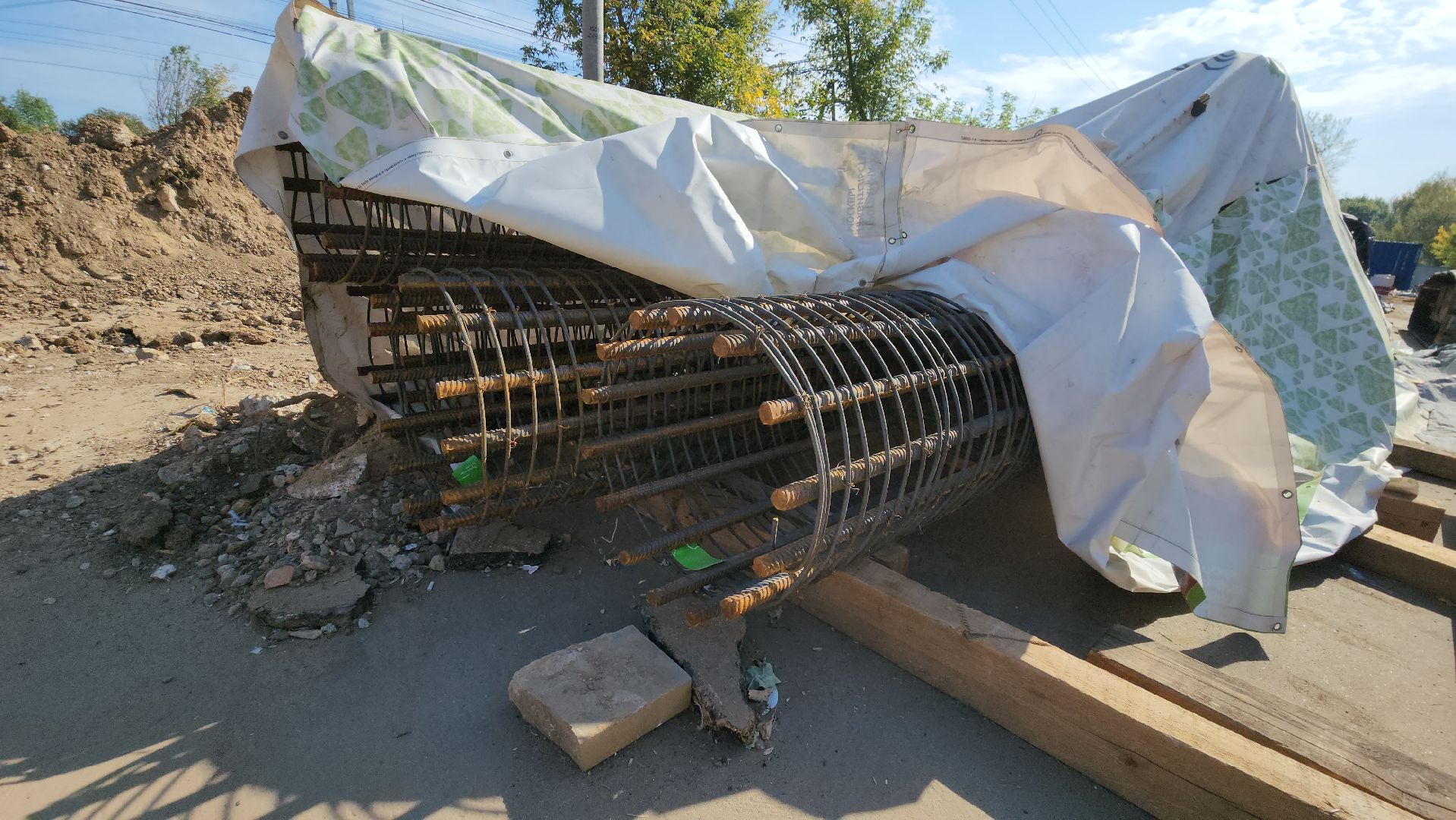 Переход через ЖД, Лобня, Строительство,