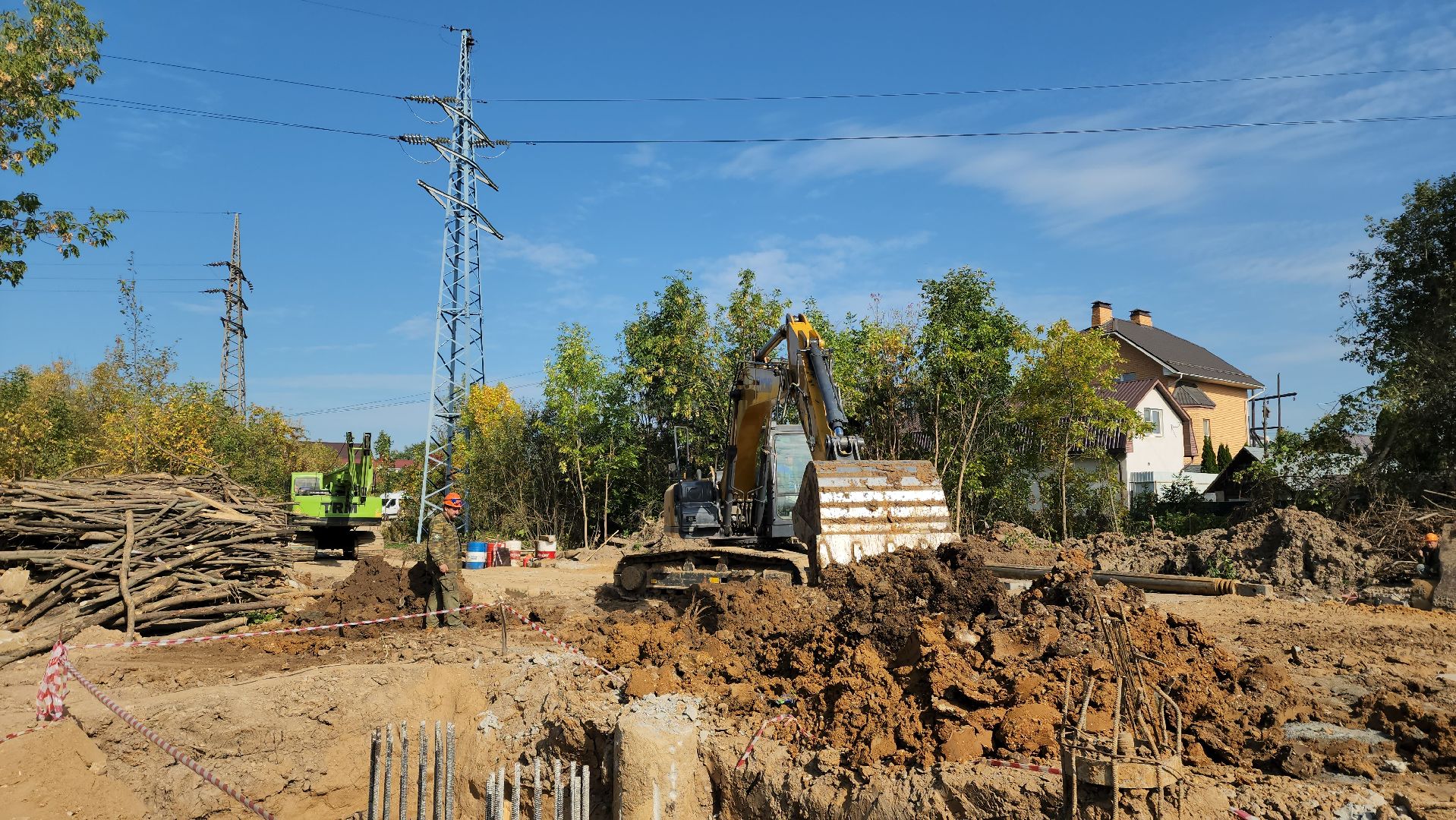 Переход через ЖД, Лобня, Строительство,