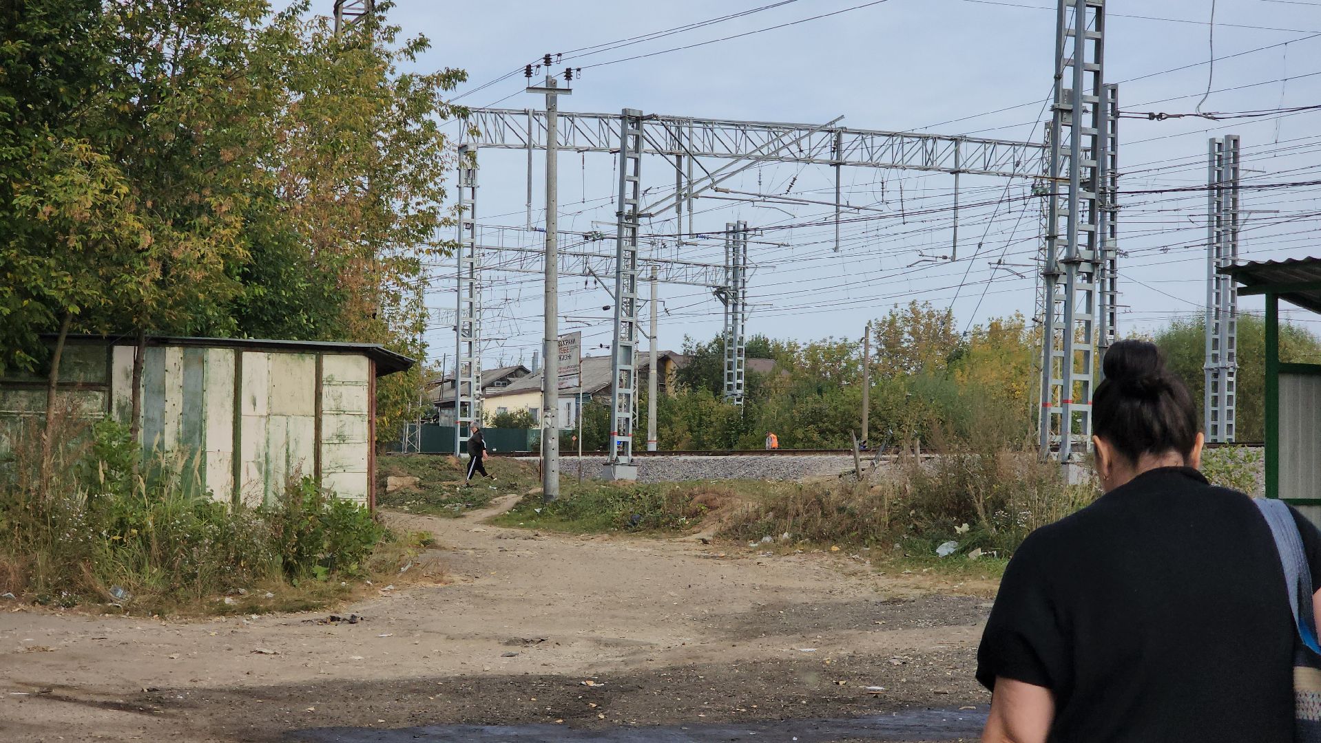 Переход через ЖД, Лобня, Строительство,