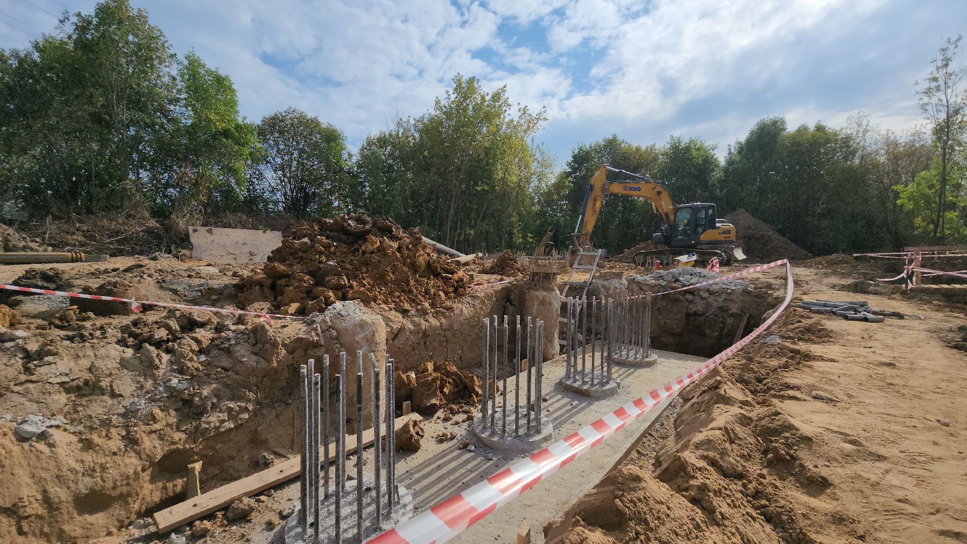 Переход через ЖД, Лобня, Строительство,