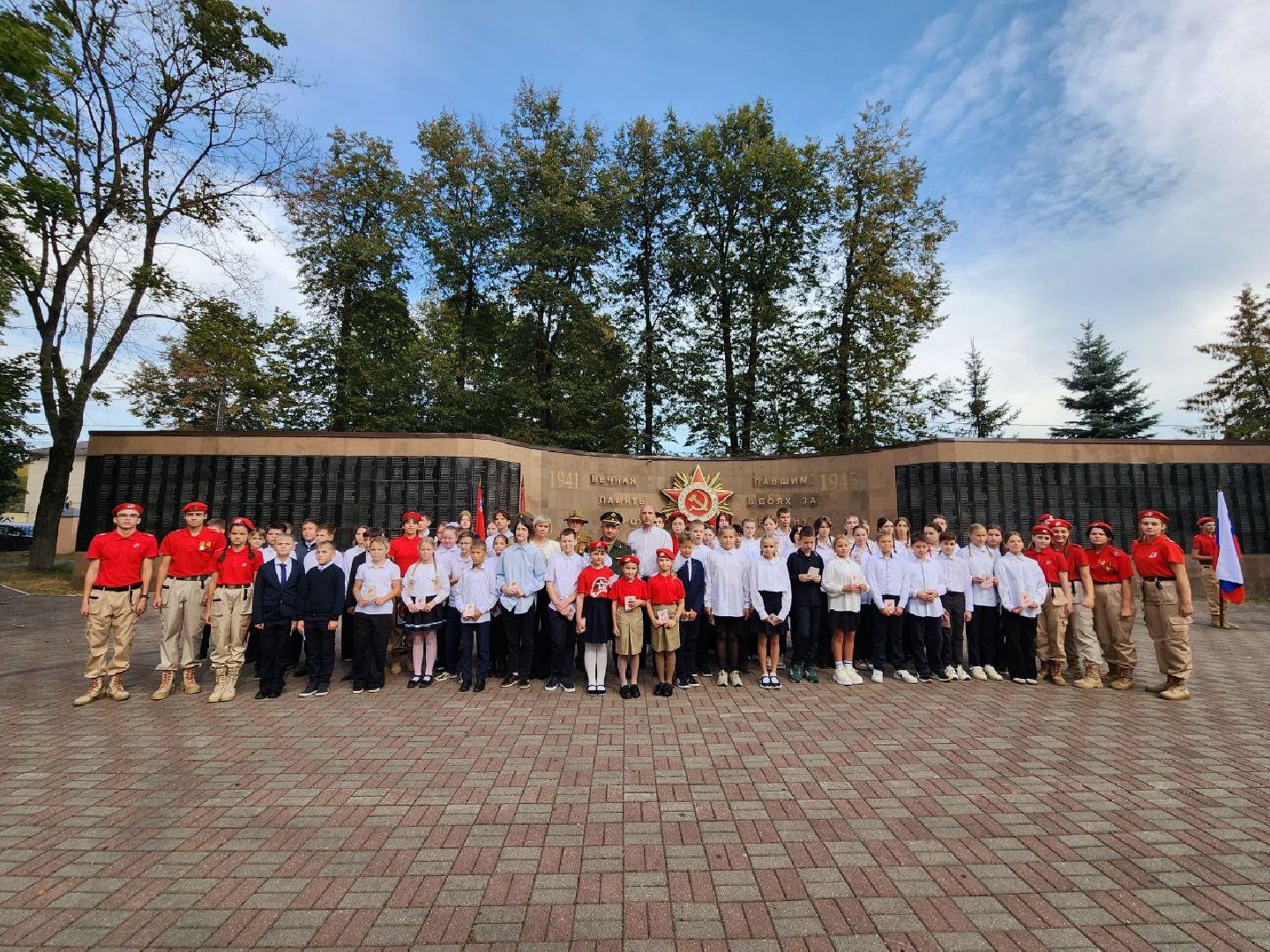 можайск, можайский городской округ, подмосковье, юнармия, всероссийское военно-патриотическое движение, школьники, дети, юные патриоты, торжественная церемония, вступление в ряды юнармии,