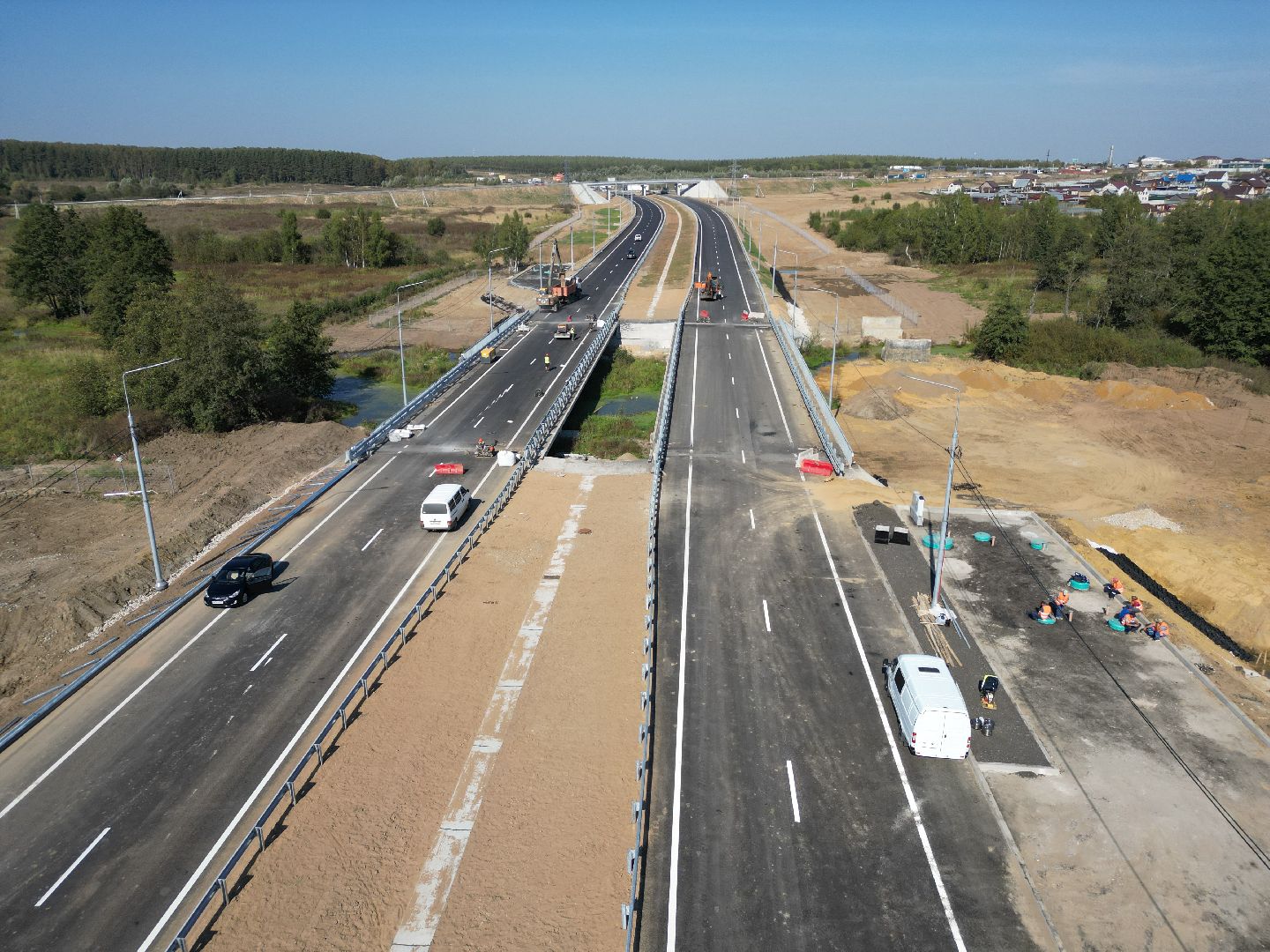 видео с коптера, м5, трасса,