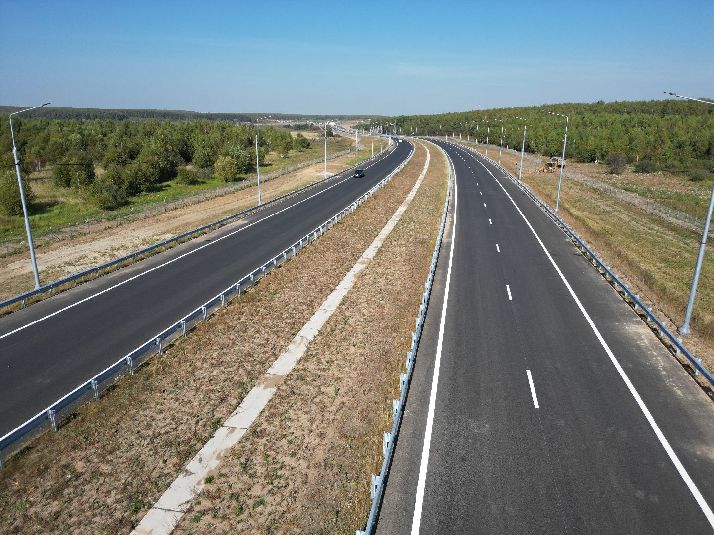 видео с коптера, м5, трасса,