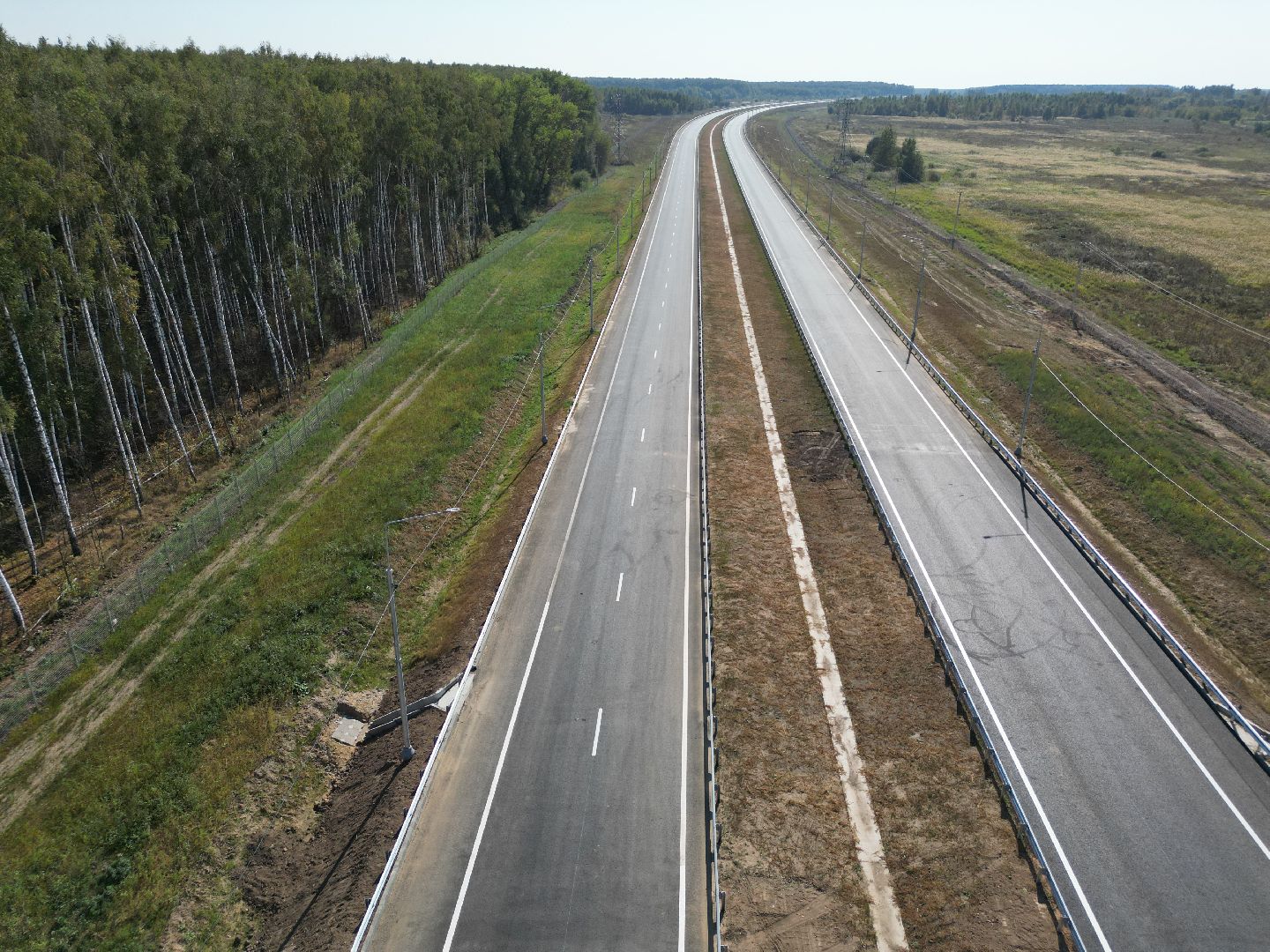 видео с коптера, м5, трасса,