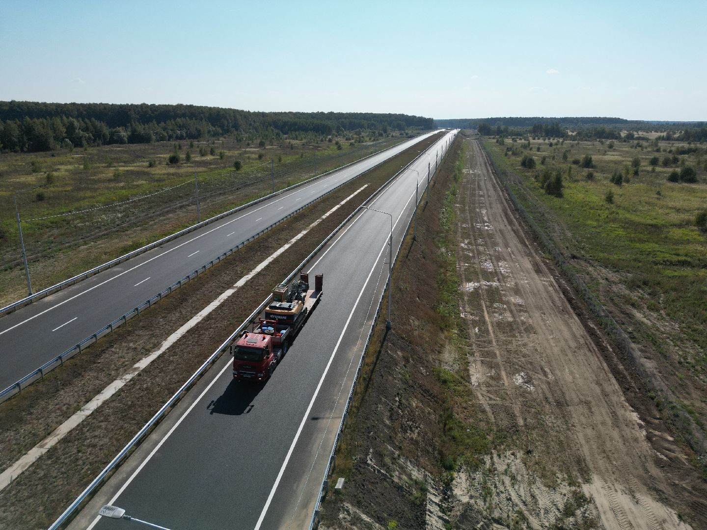 видео с коптера, м5, трасса,