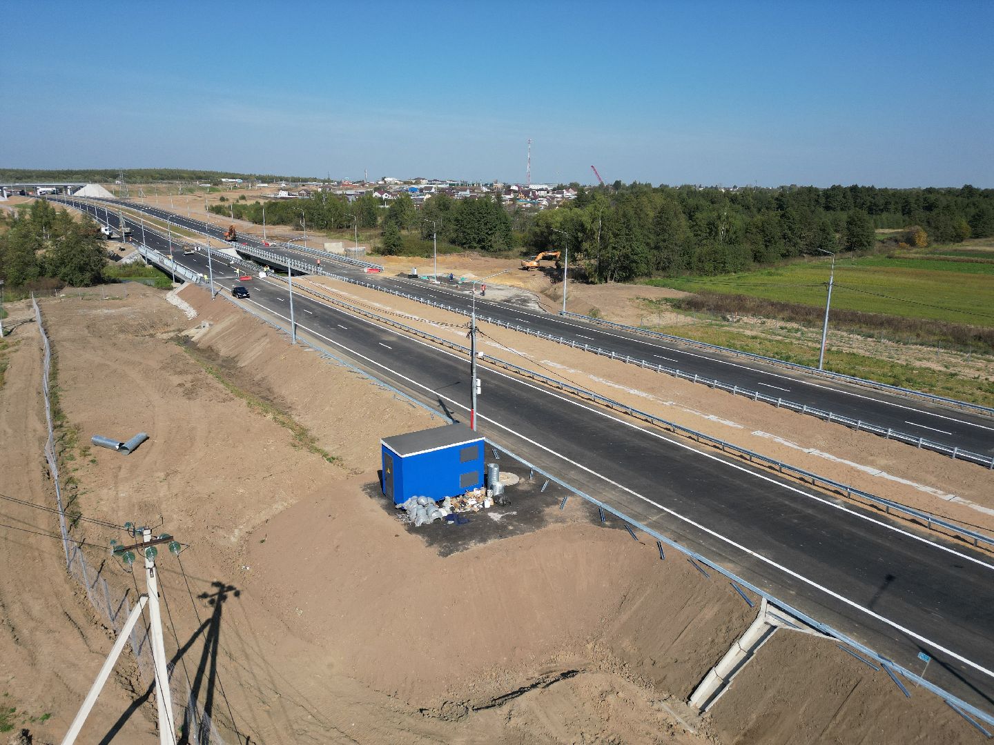 видео с коптера, м5, трасса,