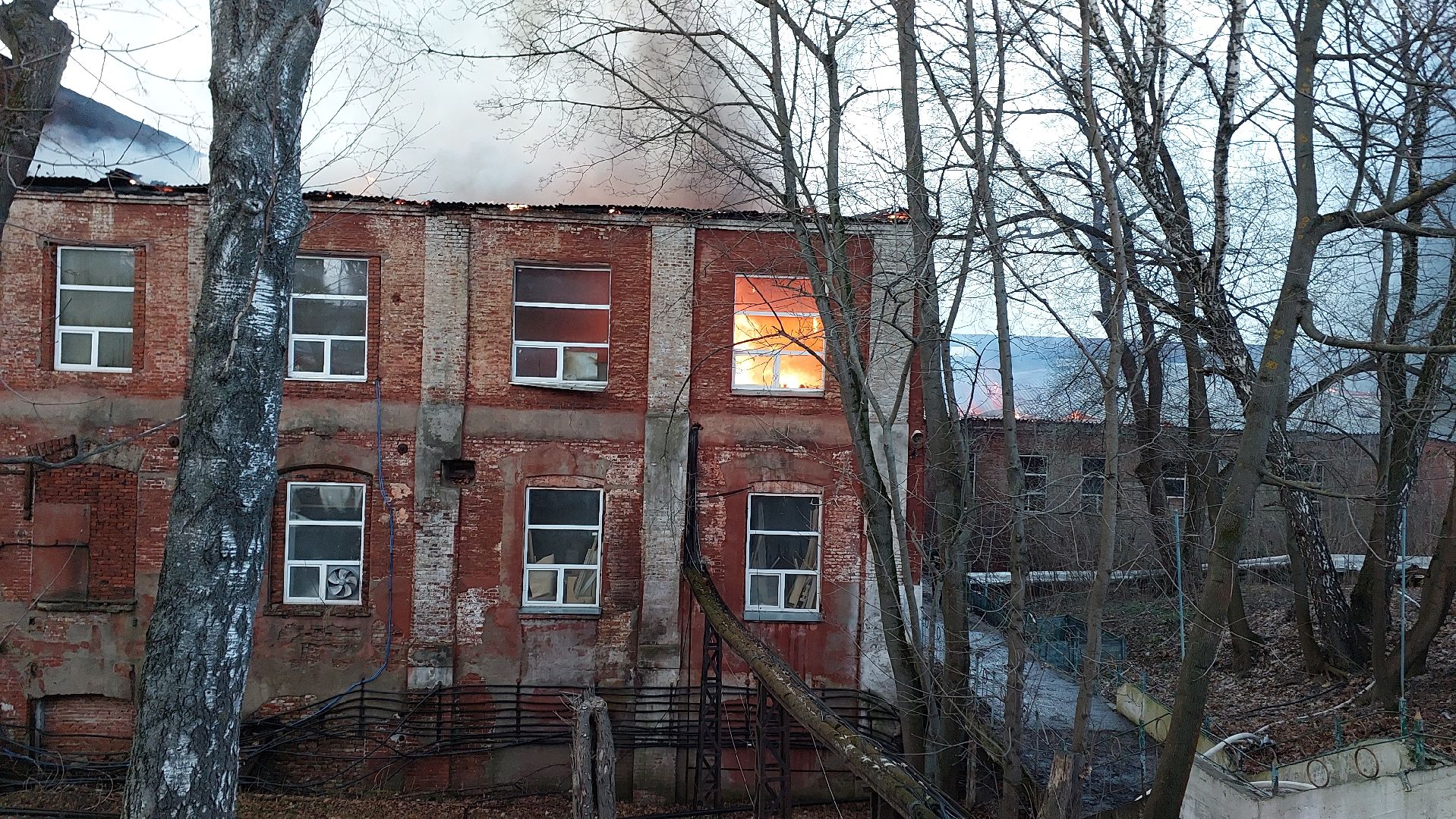 чп, мчс, пожар, бумажная фабрика, серпухов,