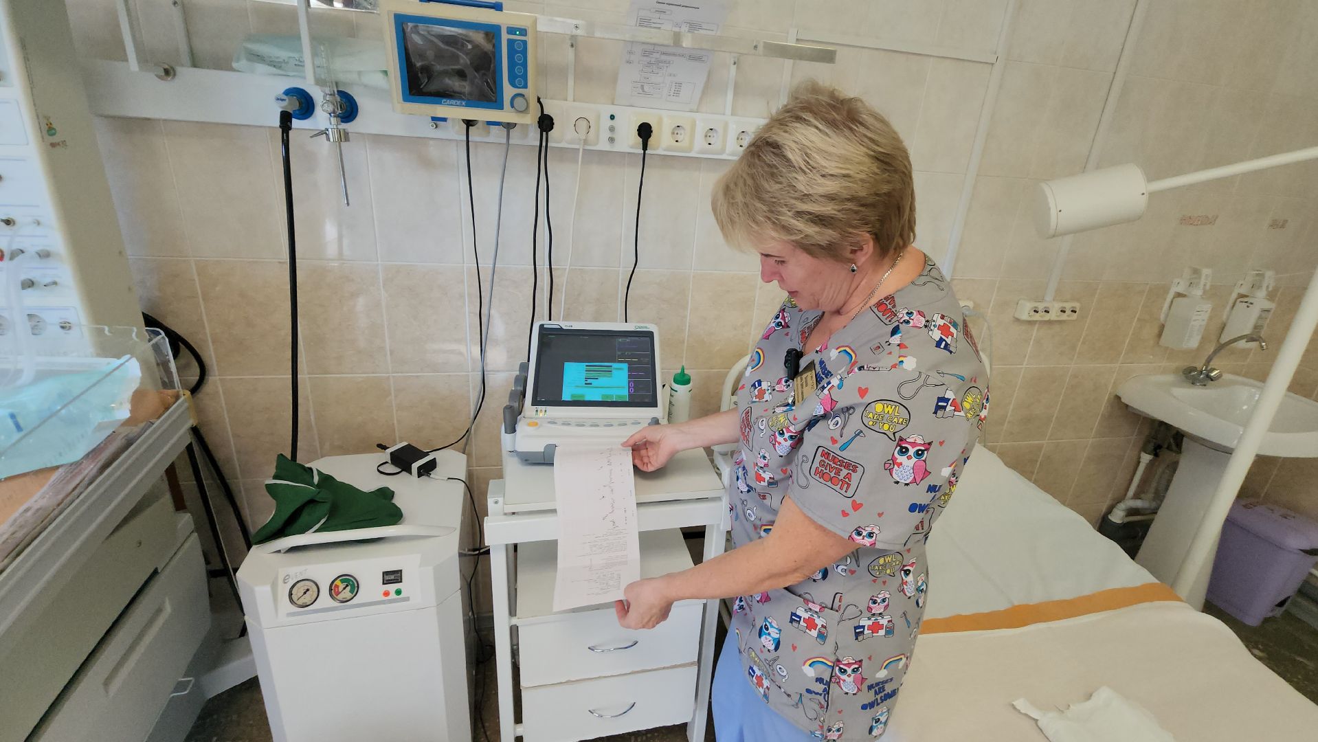 серпухов, серпуховский роддом, новое медицинское оборудование, фетальный монитор, здравоохранение,