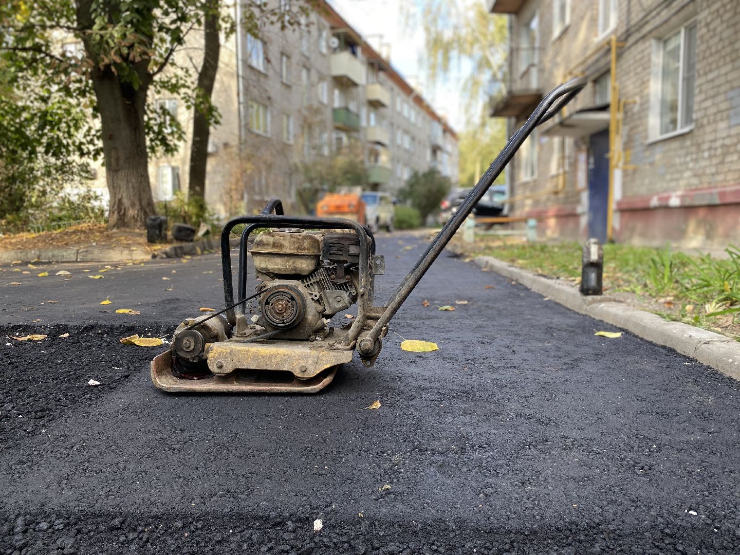 Коломна, Дороги,благоустойство, новый асфальт,