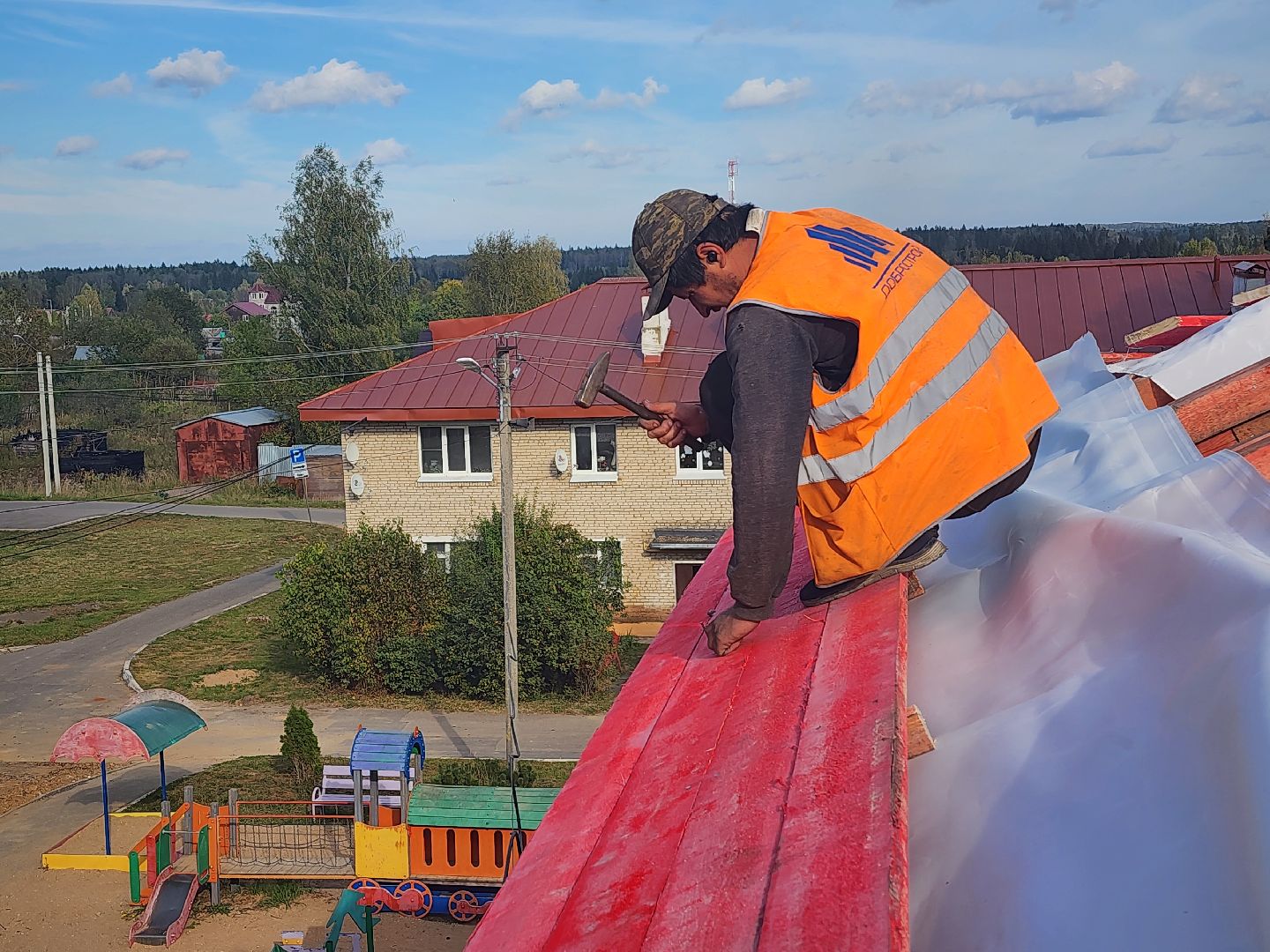 волоколамск, Гряды, капитальный ремонт крыши,