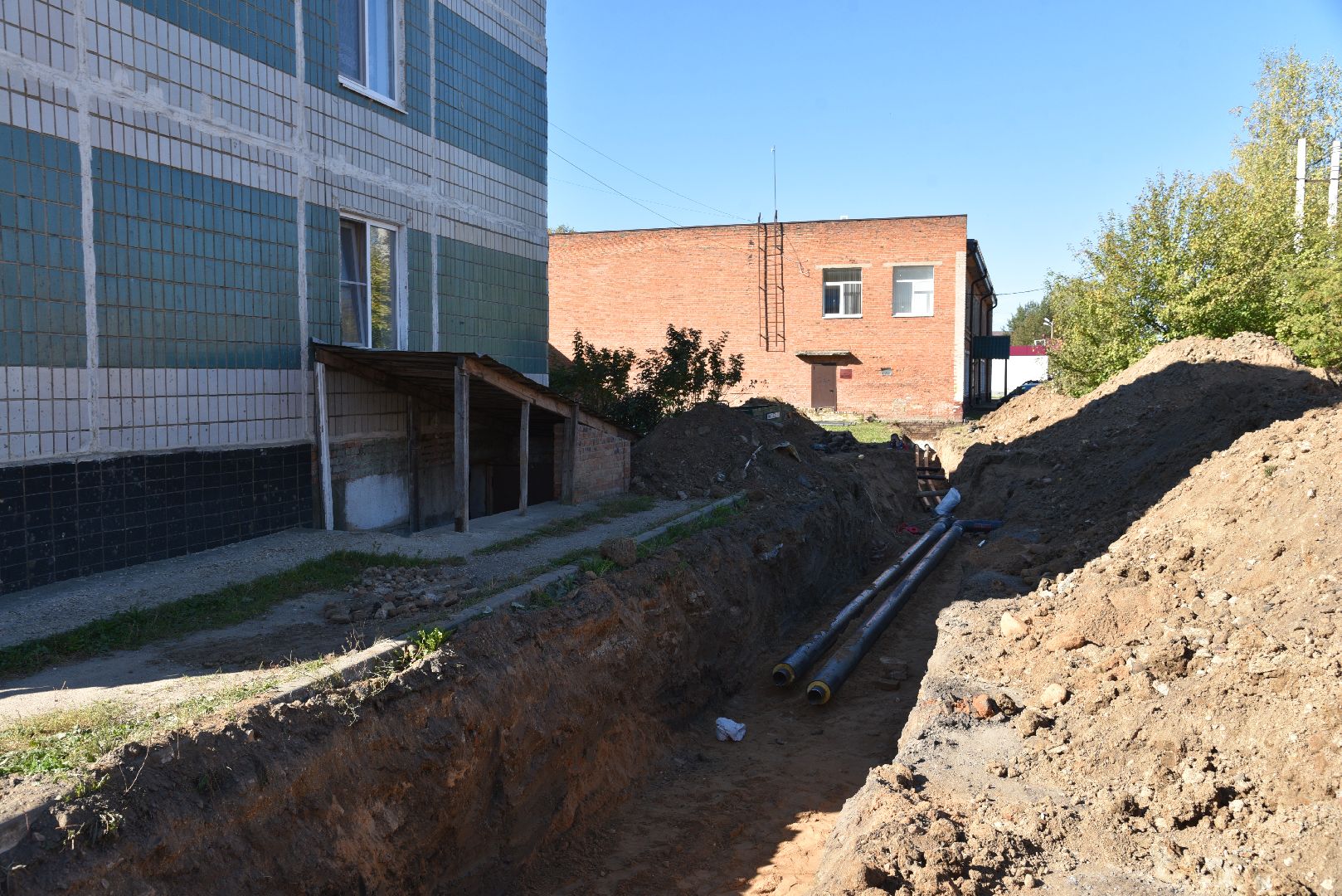 лотошино, новолотошино, жкх, замена теплотрассы, замена труб отопления, теплотрасса,