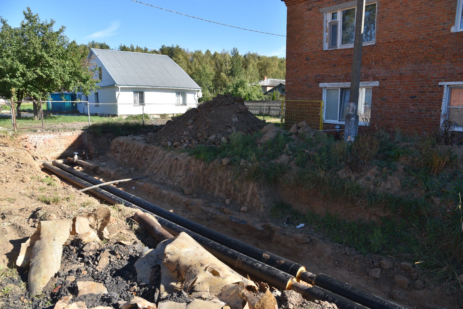 лотошино, новолотошино, жкх, замена теплотрассы, замена труб отопления, теплотрасса,