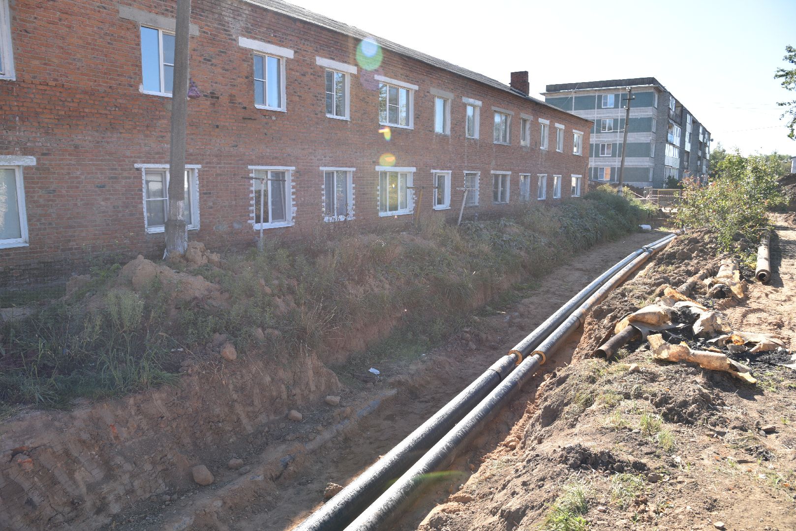 лотошино, новолотошино, жкх, замена теплотрассы, замена труб отопления, теплотрасса,