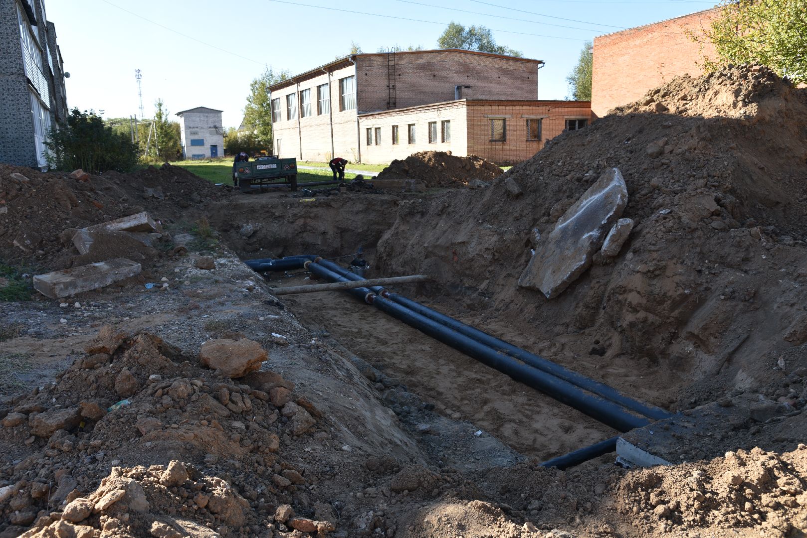лотошино, новолотошино, жкх, замена теплотрассы, замена труб отопления, теплотрасса,