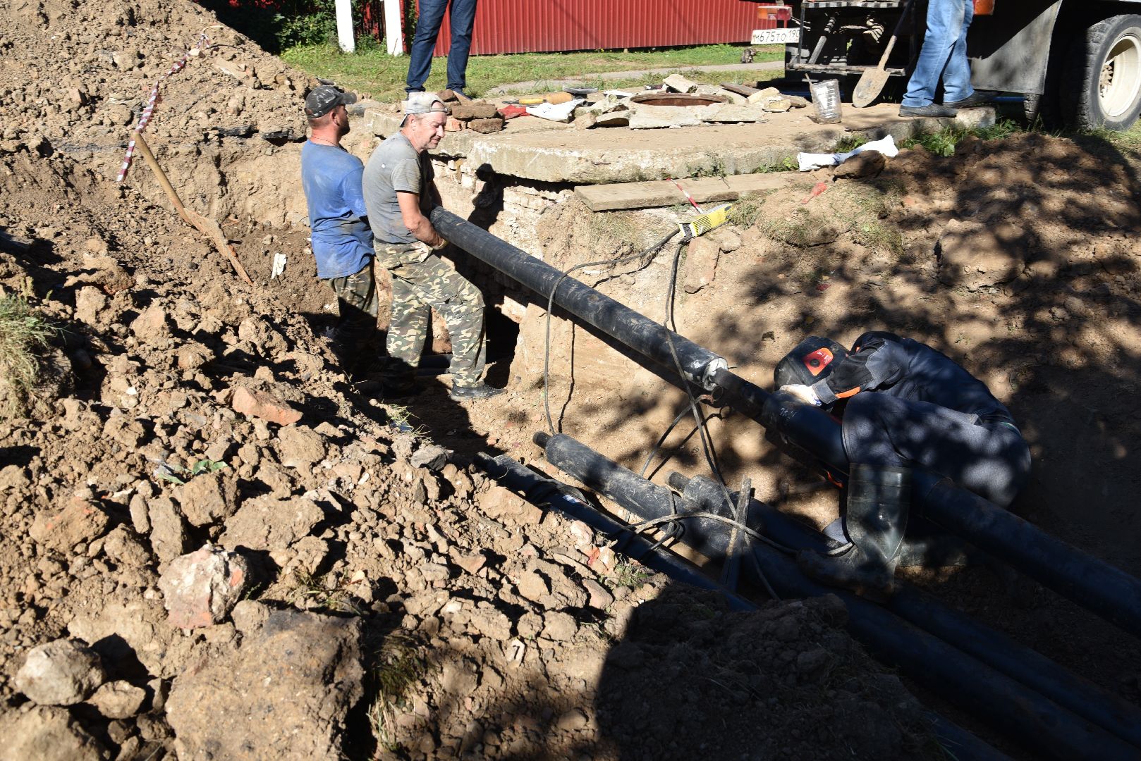 лотошино, новолотошино, жкх, замена теплотрассы, замена труб отопления, теплотрасса,