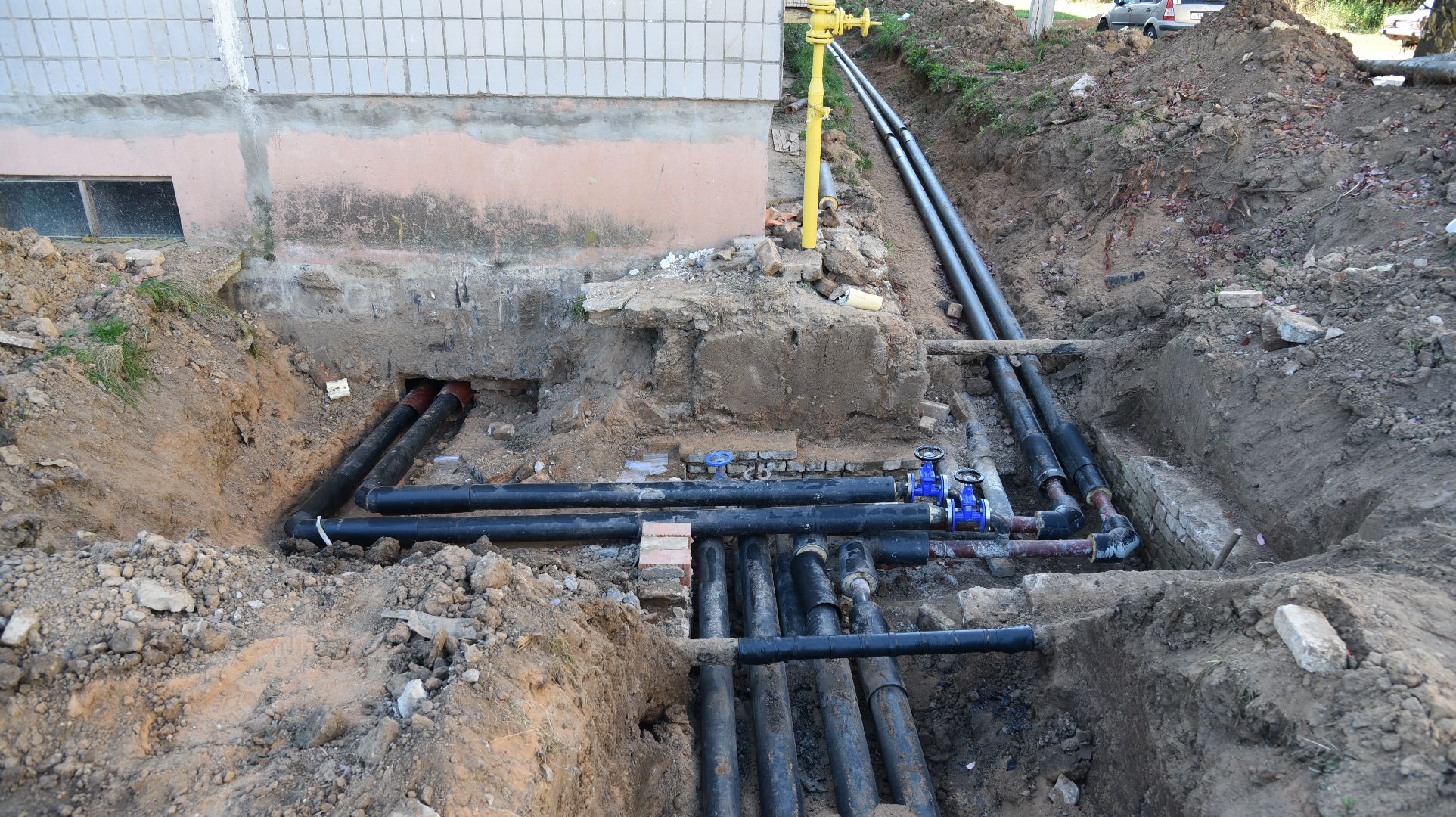 лотошино, новолотошино, жкх, замена теплотрассы, замена труб отопления, теплотрасса,