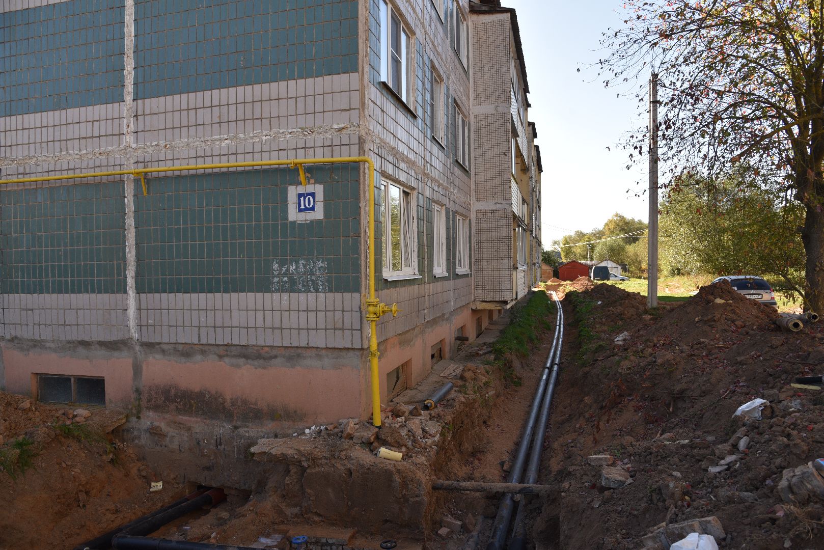 лотошино, новолотошино, жкх, замена теплотрассы, замена труб отопления, теплотрасса,