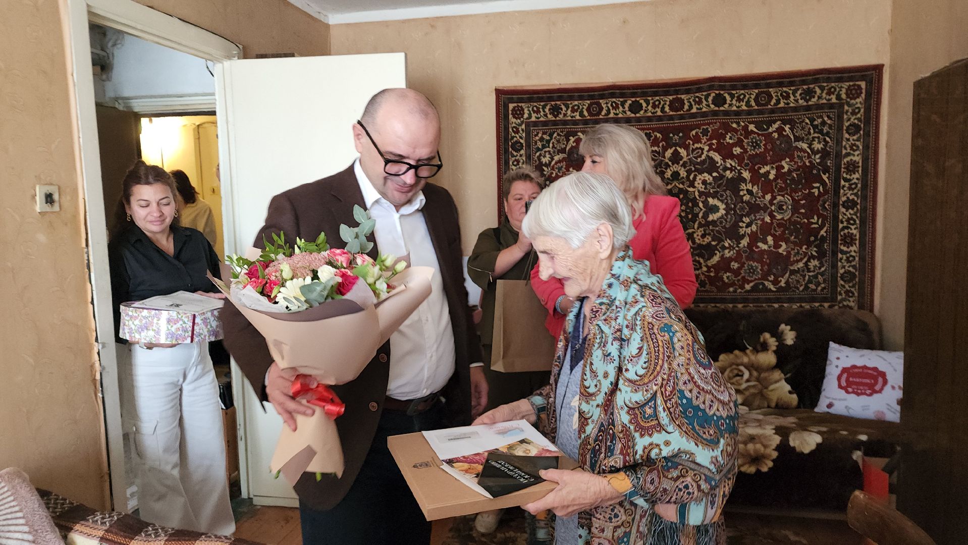 поздравление ветерана, Лосино-Петровский, труженики тыла,