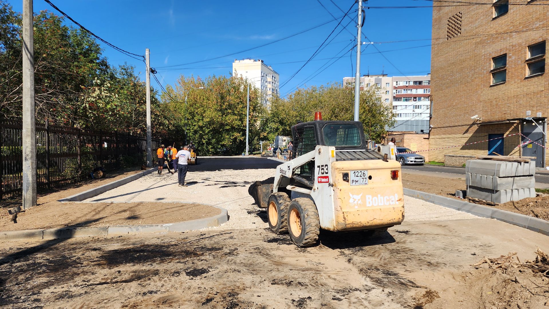 Дороги, Домодедово, Подмосковье, Новый тротуар, Парковка, Благоустройство, асфальт, дорожная служба,