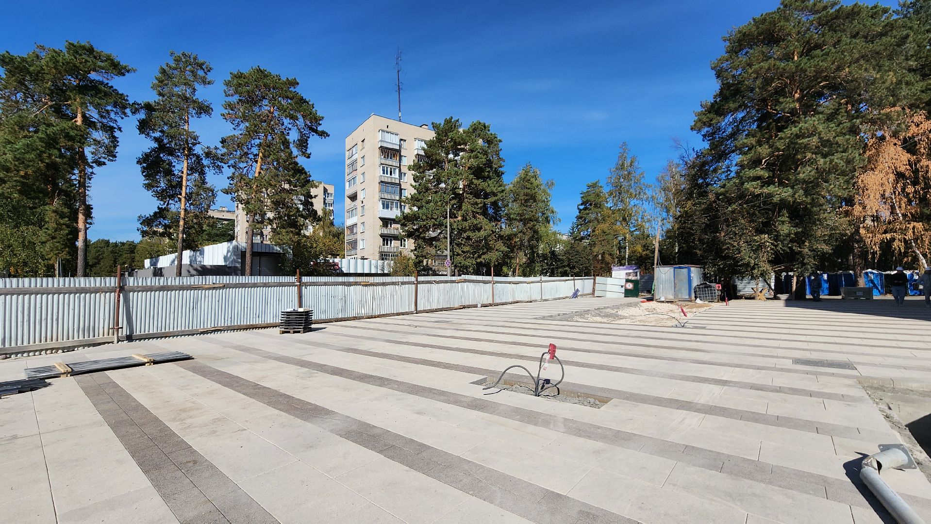 Дк протон, Строительство, Благоустройство, Дом культуры, Площадь у дк,