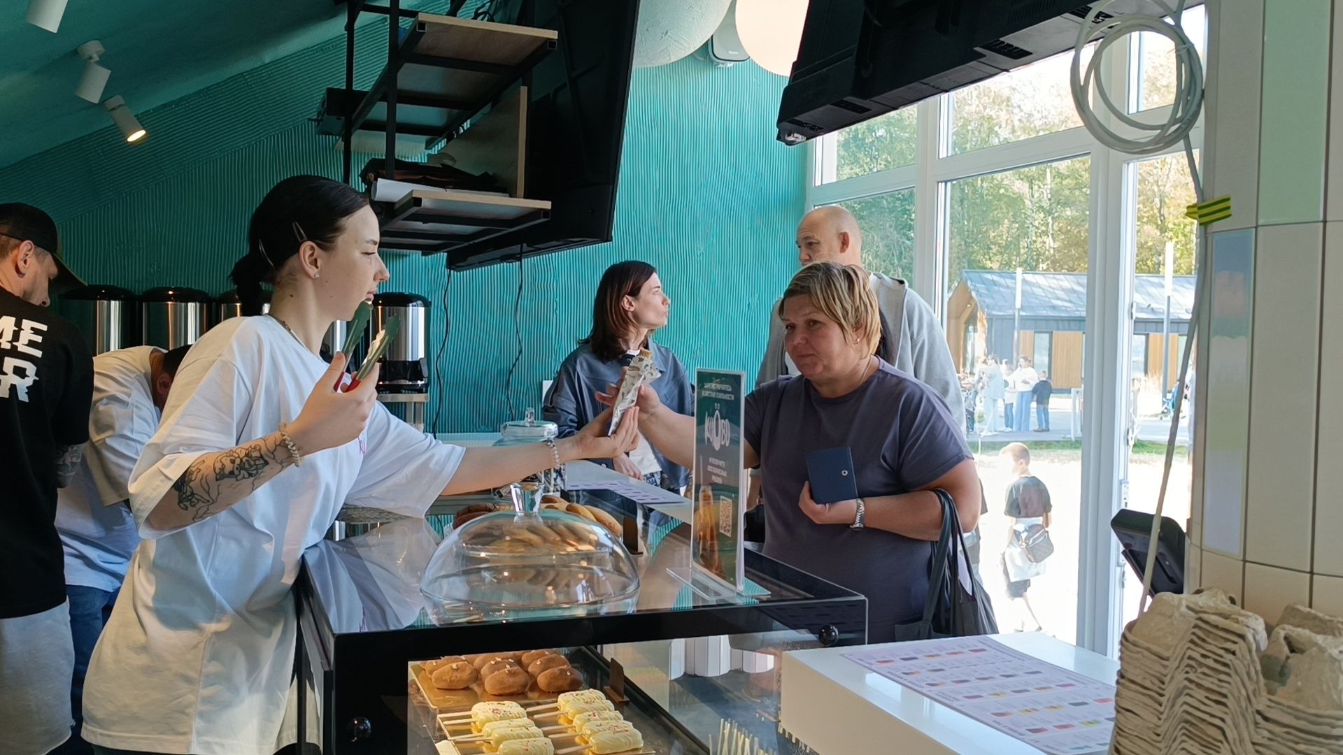 кафе, лобня, парк,