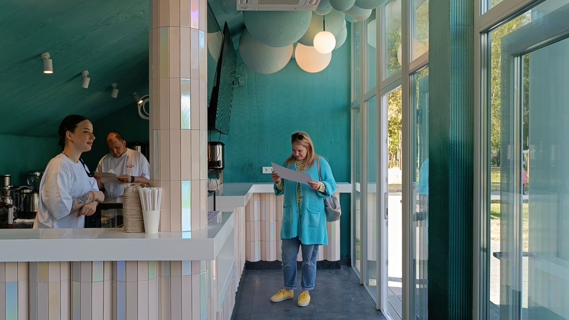 кафе, лобня, парк,