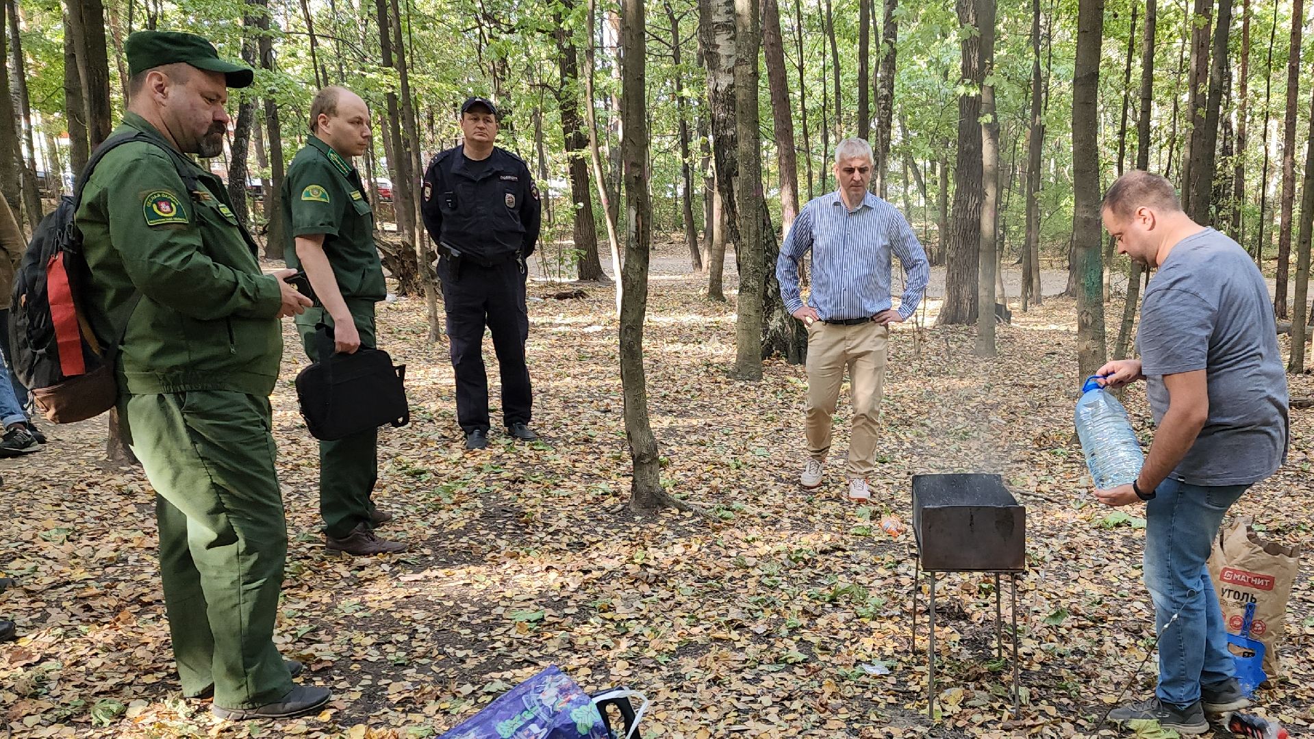 противопожарная безопасность, особый противопожарный режим, государственная лесная инспекция, подольское лесничество, рейд,