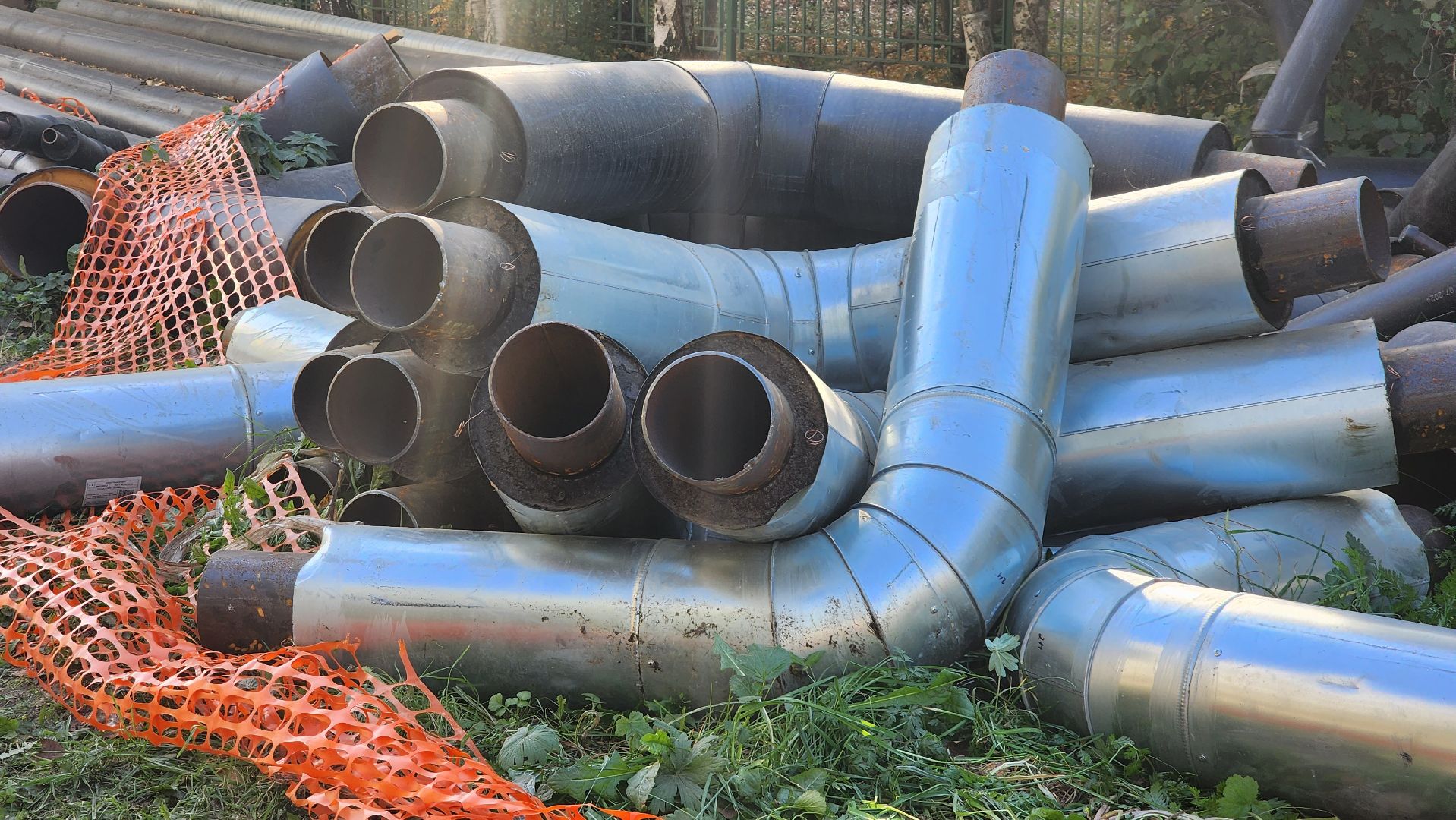 Теплосеть, Лобня, Прокладка труб,