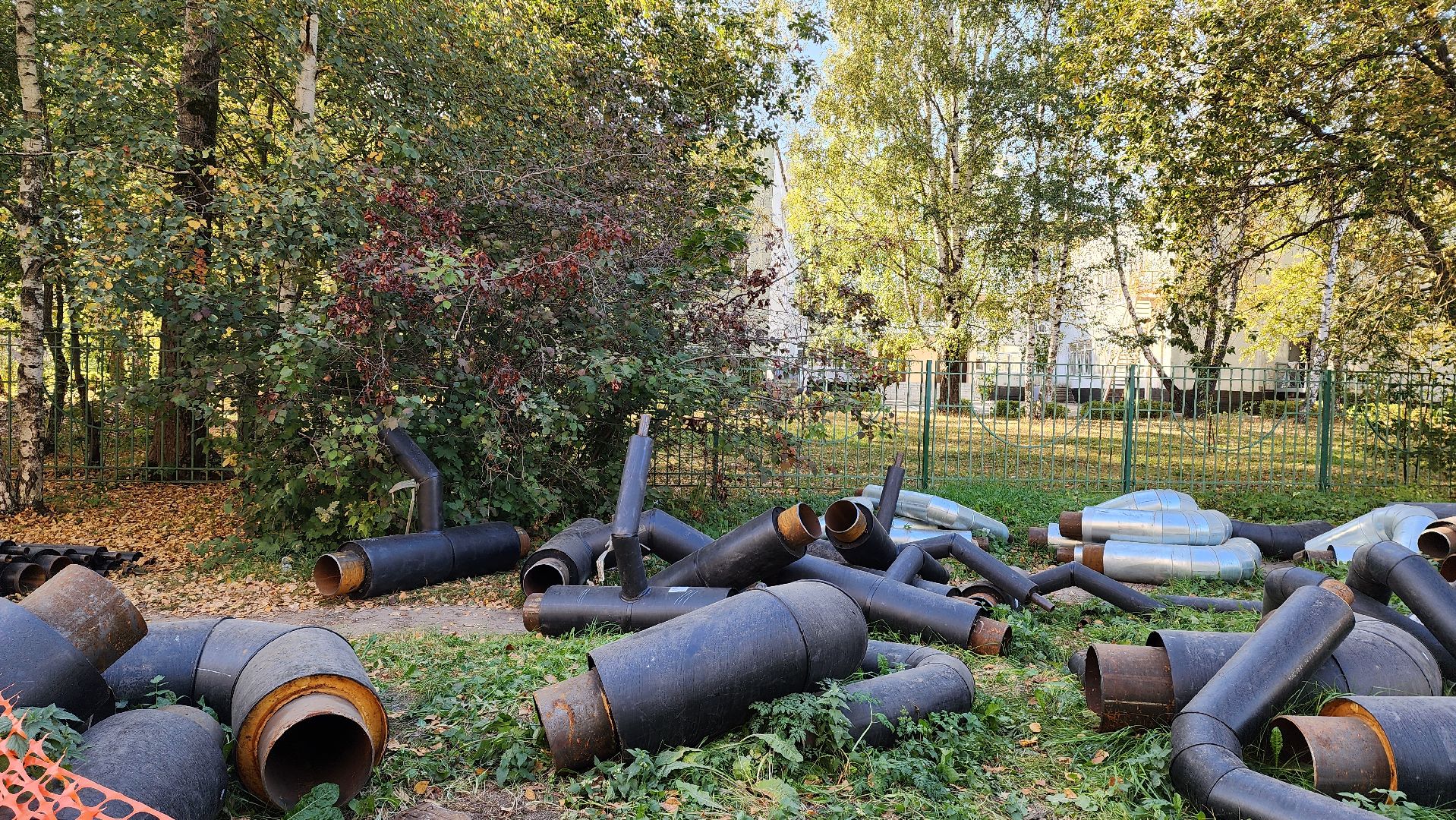 Теплосеть, Лобня, Прокладка труб,