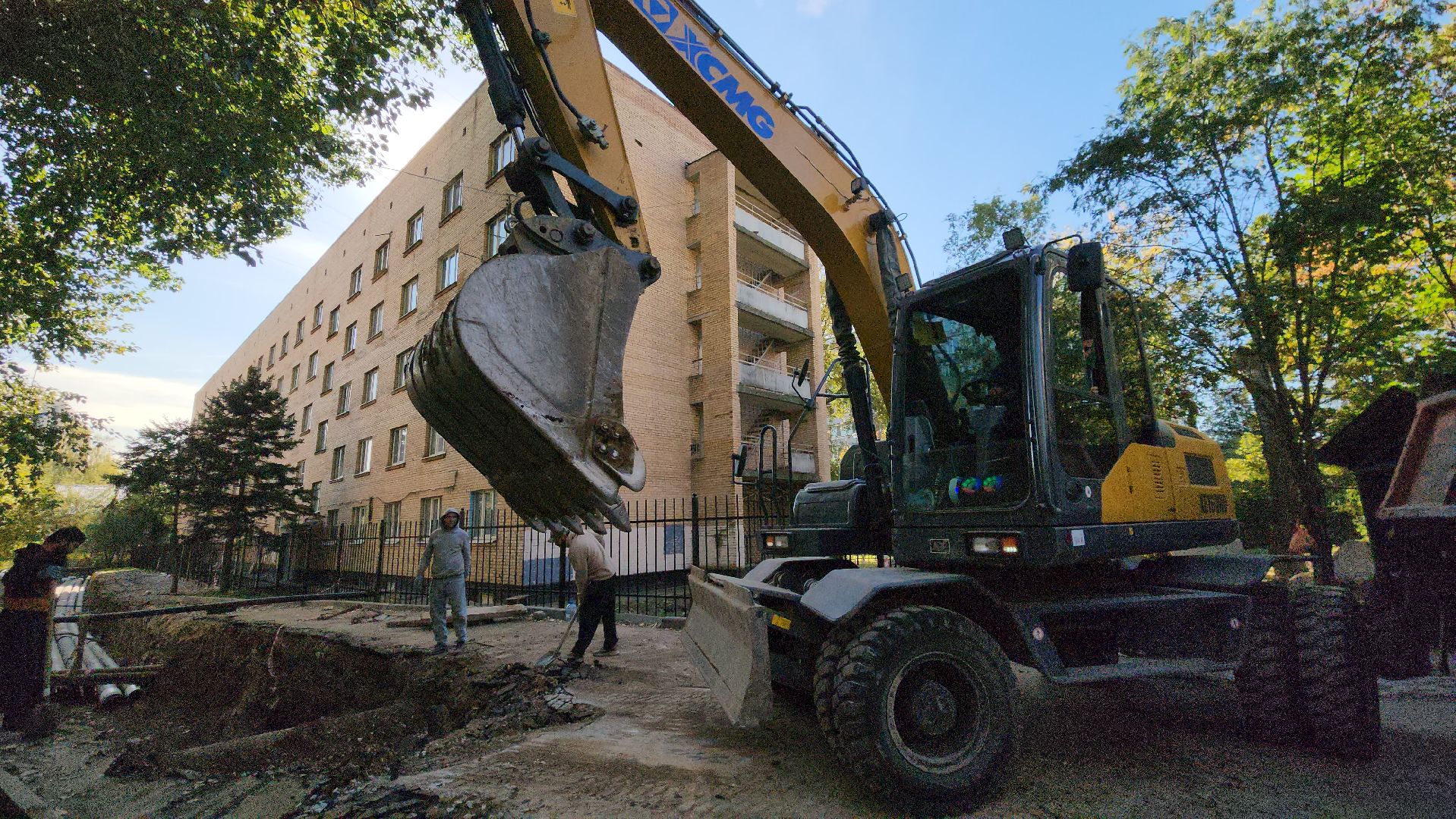 Теплосеть, Лобня, Прокладка труб,