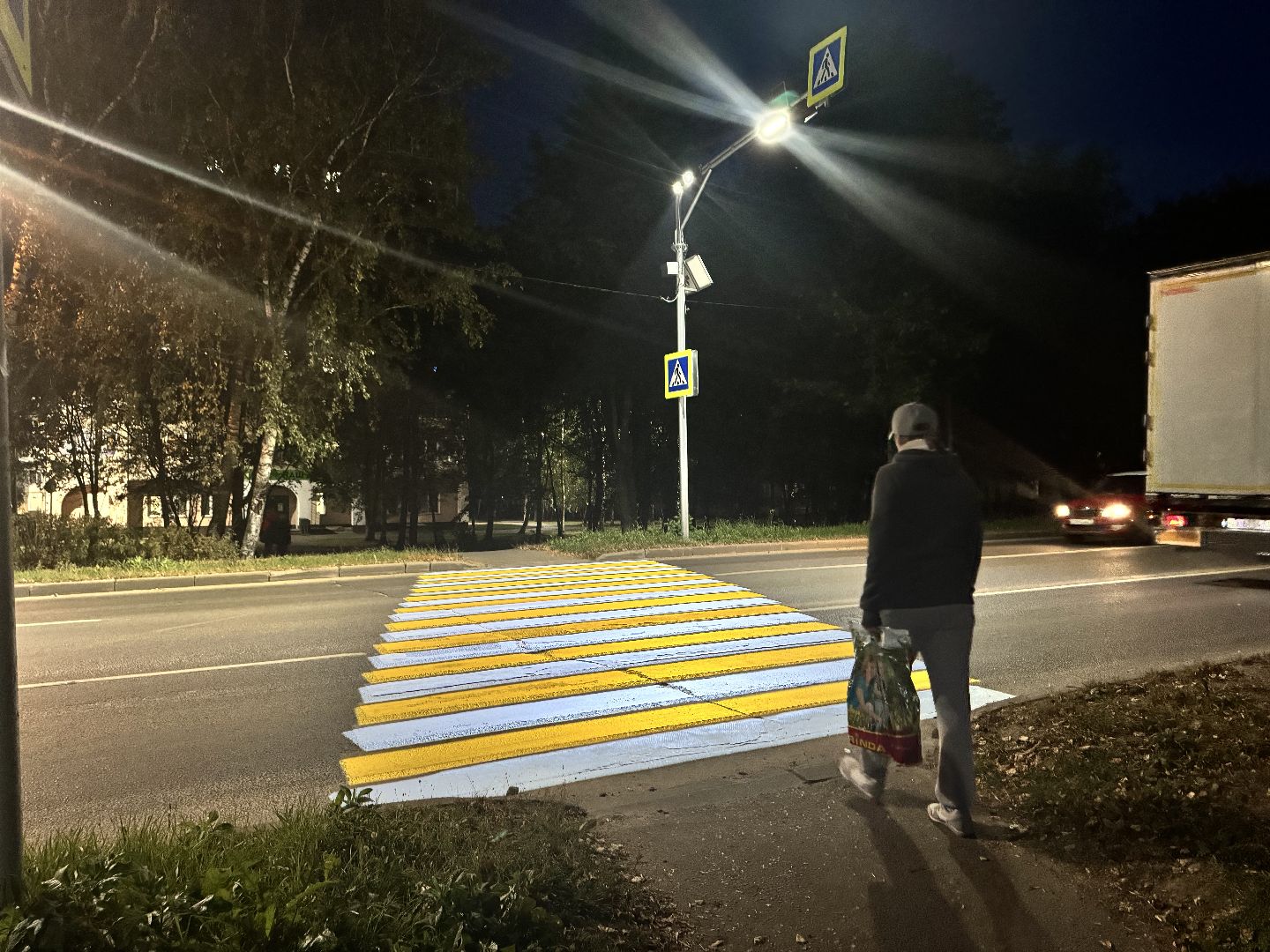 шаховская, проекционный пешеходный переход, дороги,