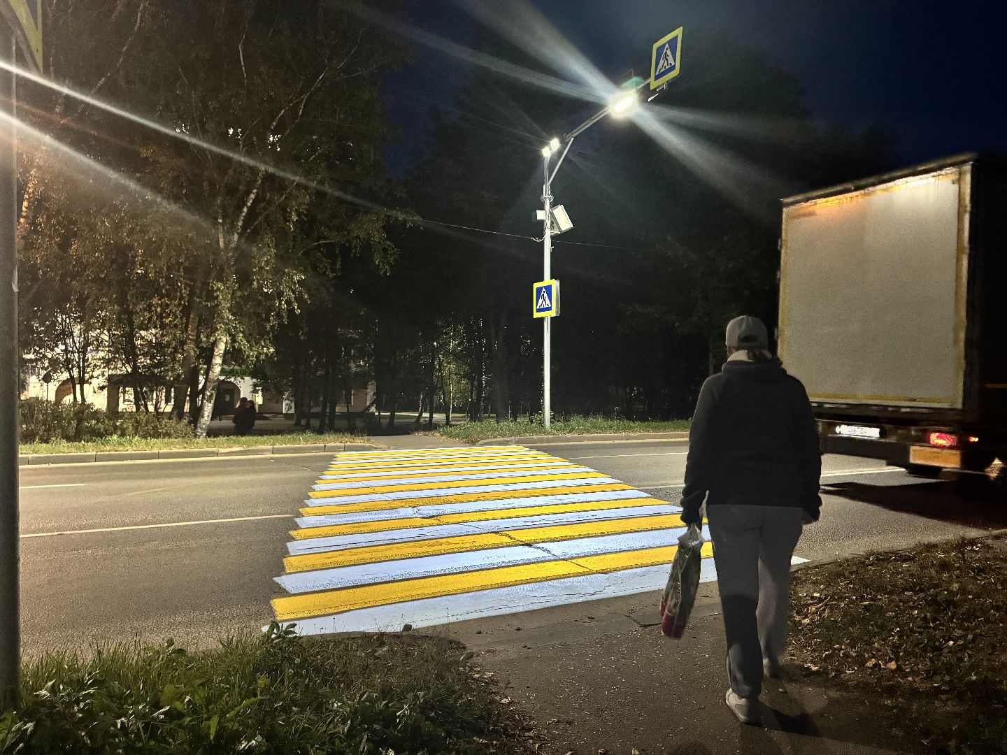 шаховская, проекционный пешеходный переход, дороги,