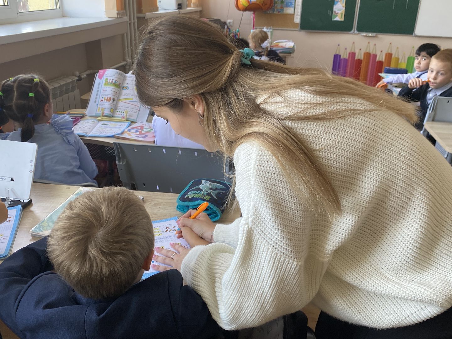 Школа, Новая учительница, 1 класс, Урок, Начальная школа,