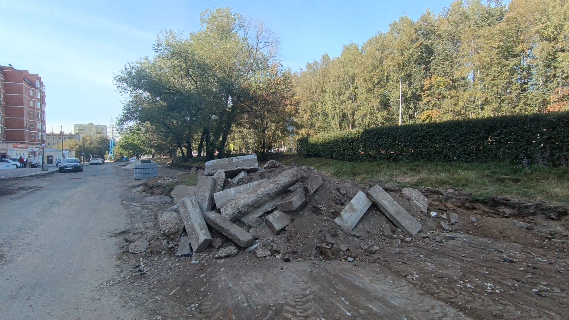 капремонт дороги, лобня, дорога,