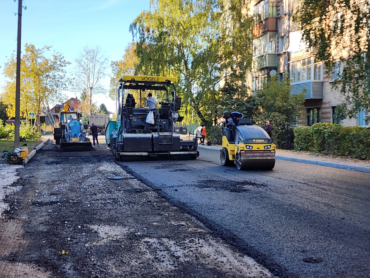 серпухов, строительство дорог, асфальтобетон, улица фирсова, дороги,