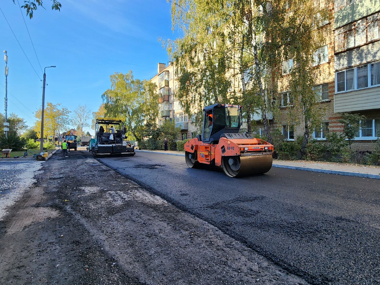 серпухов, строительство дорог, асфальтобетон, улица фирсова, дороги,