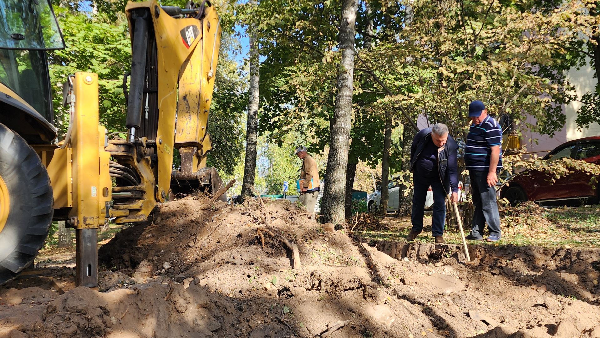 Бронницы, Строительство мемориала, Сквер военной техники, Ветераны строят мемориал,