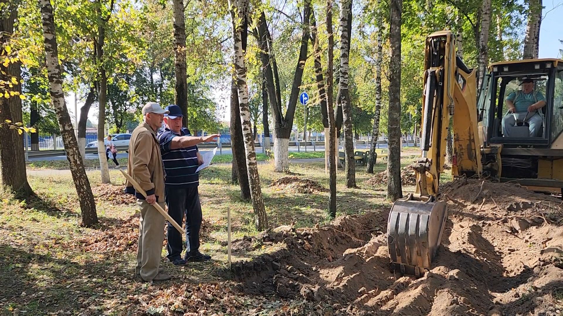Бронницы, Строительство мемориала, Сквер военной техники, Ветераны строят мемориал,