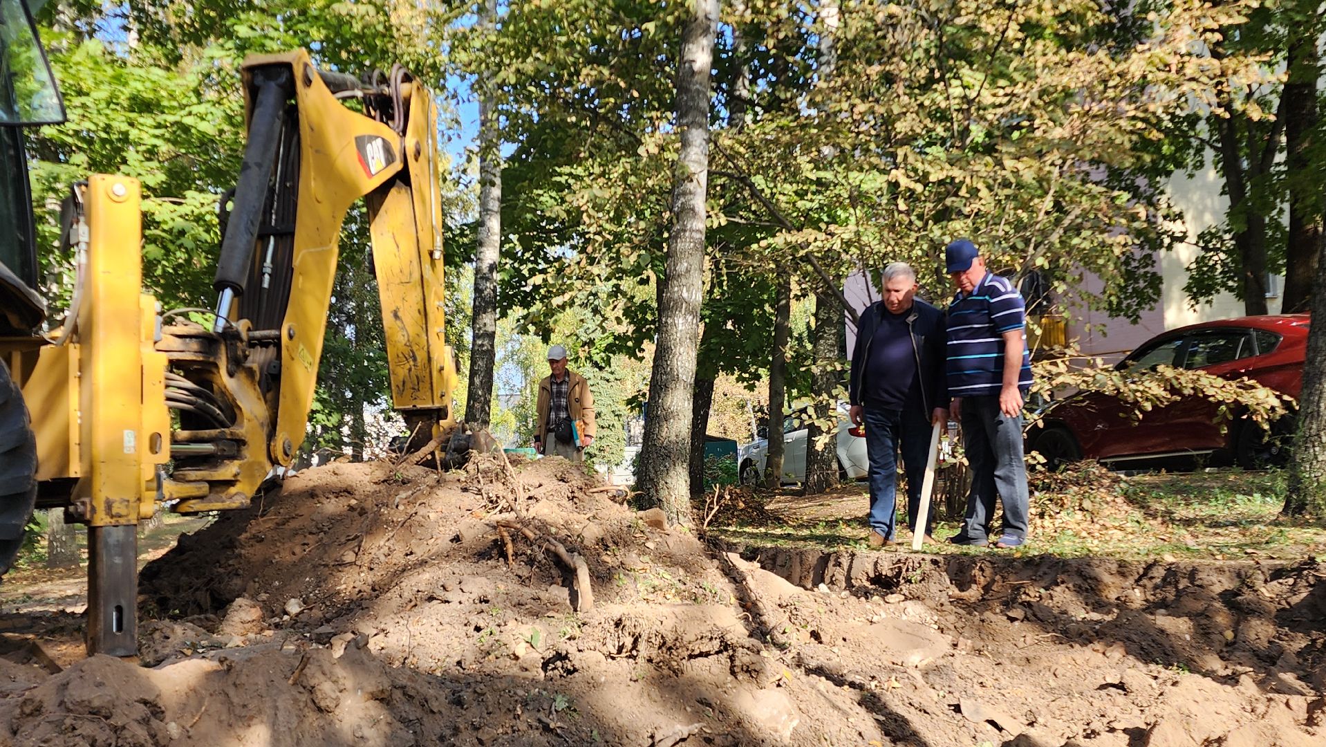 Бронницы, Строительство мемориала, Сквер военной техники, Ветераны строят мемориал,