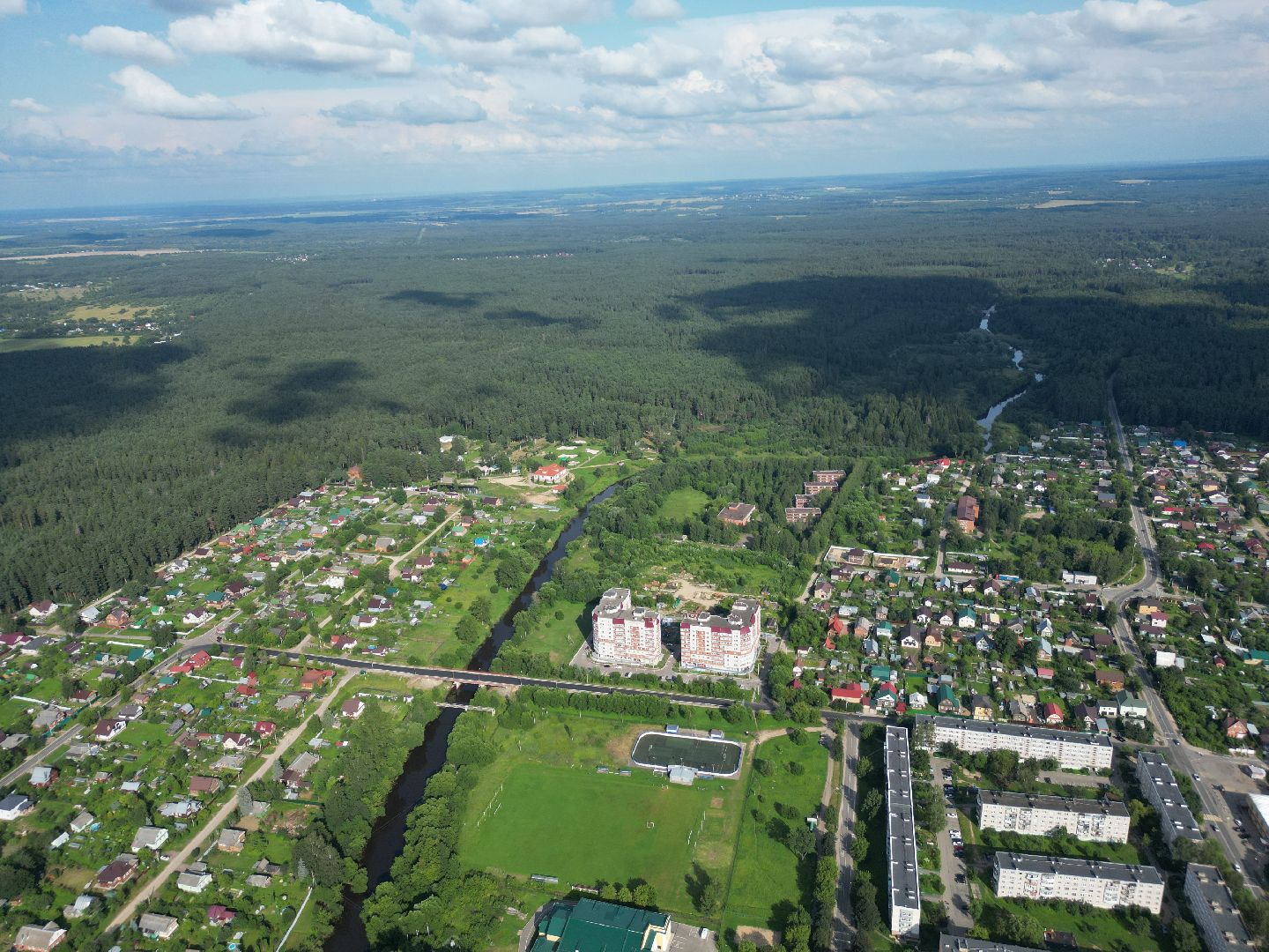 талдом, города, культура, экономика, видео с коптера,