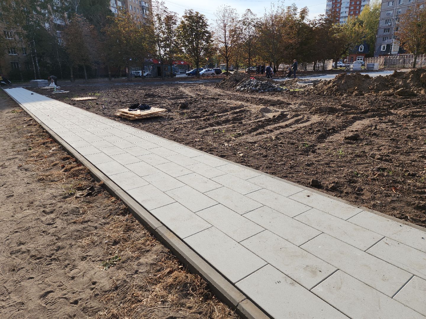 серпухов, подмосковье, благоустройство, тротуар,