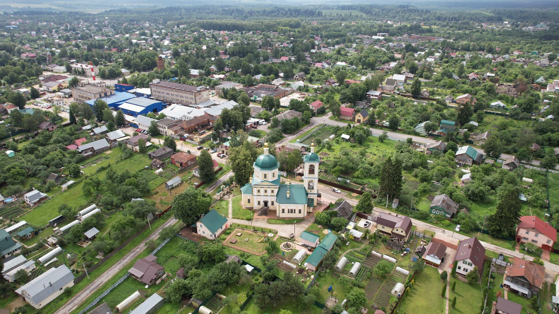 видео с коптера, верея, наро-фоминск, города, церковь,