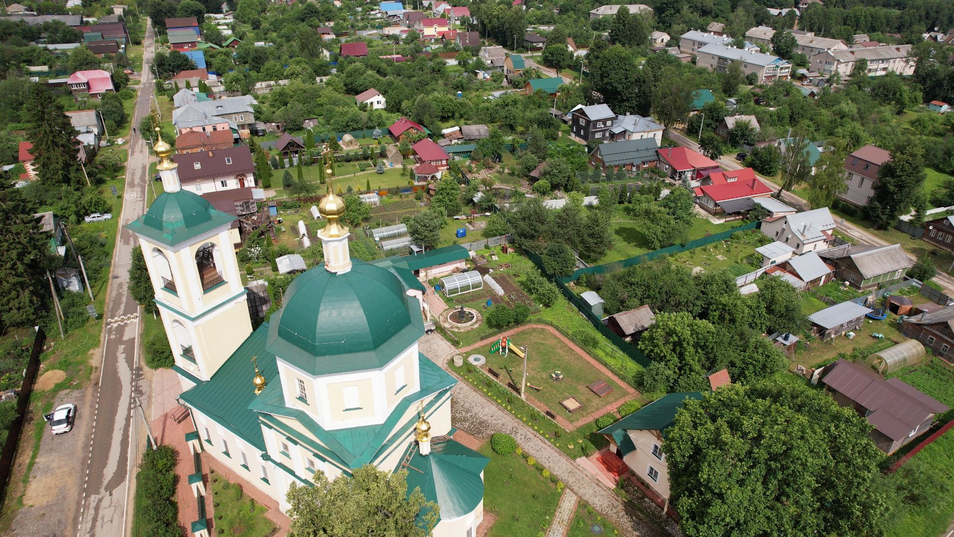 видео с коптера, верея, наро-фоминск, города, церковь,