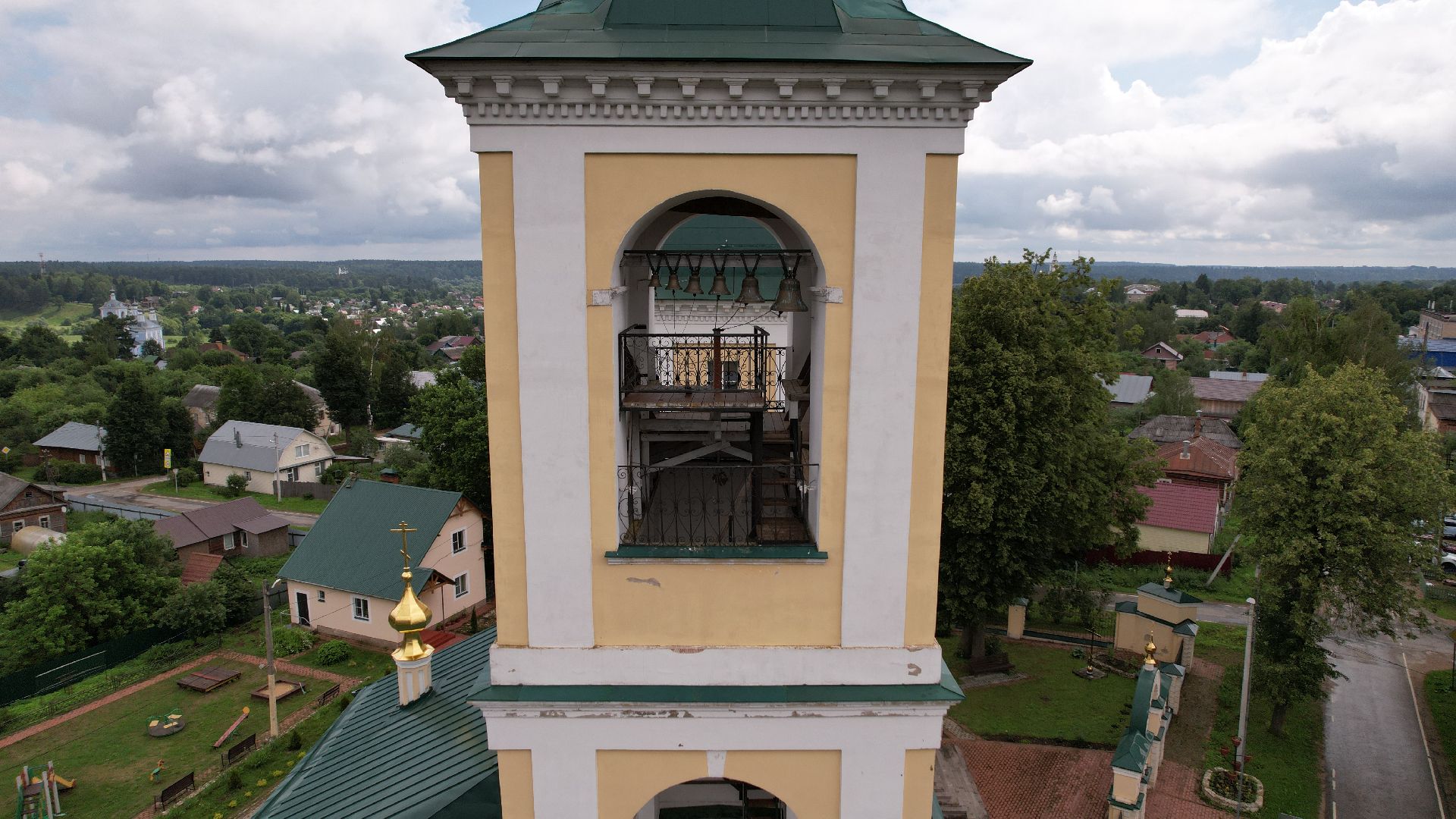 видео с коптера, верея, наро-фоминск, города, церковь,
